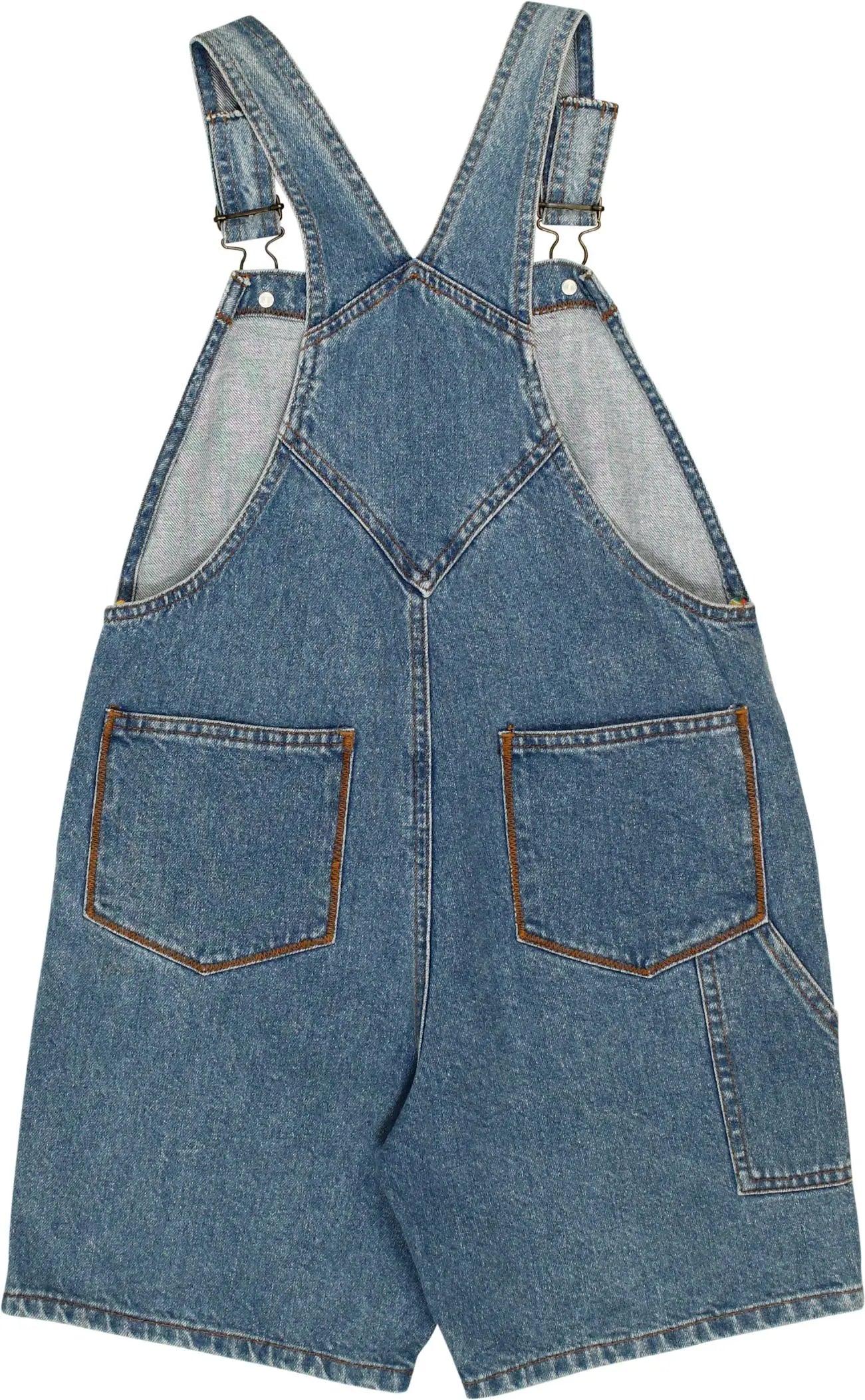 Flapdoodles - Short Denim Overall- ThriftTale.com - Vintage and second handclothing