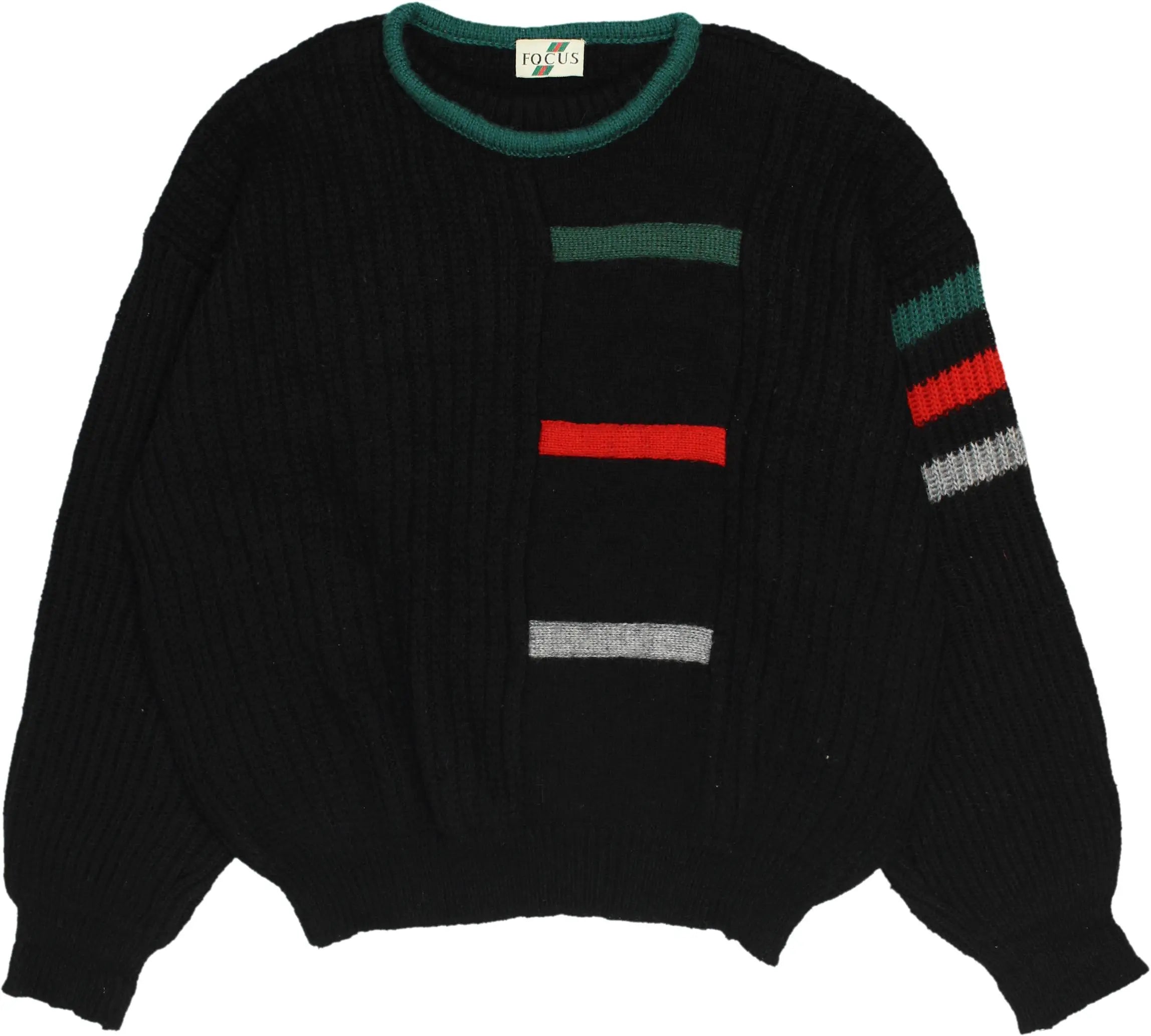 Focus - 90s Jumper- ThriftTale.com - Vintage and second handclothing