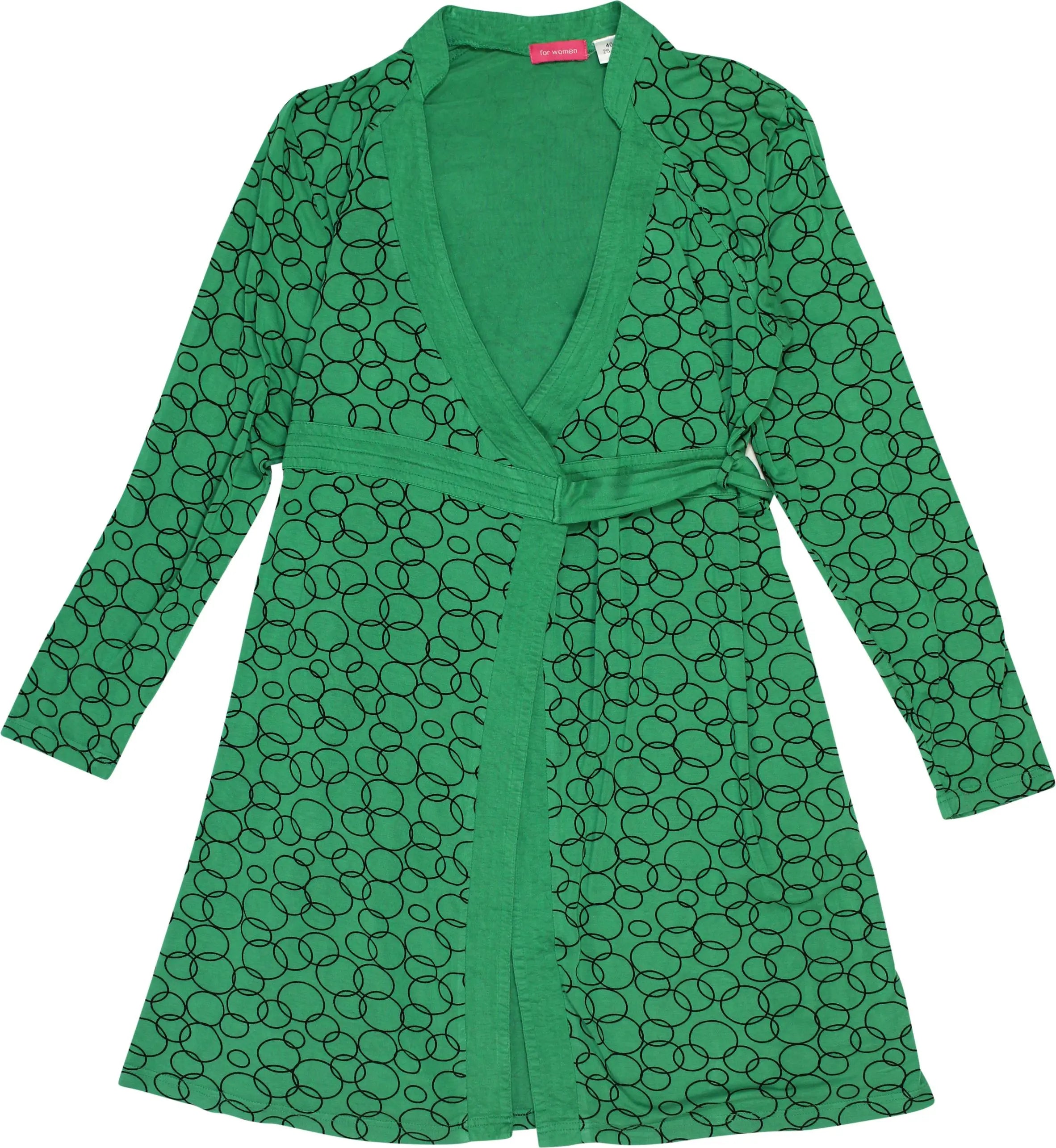 For Women - Green Wrap Dress- ThriftTale.com - Vintage and second handclothing