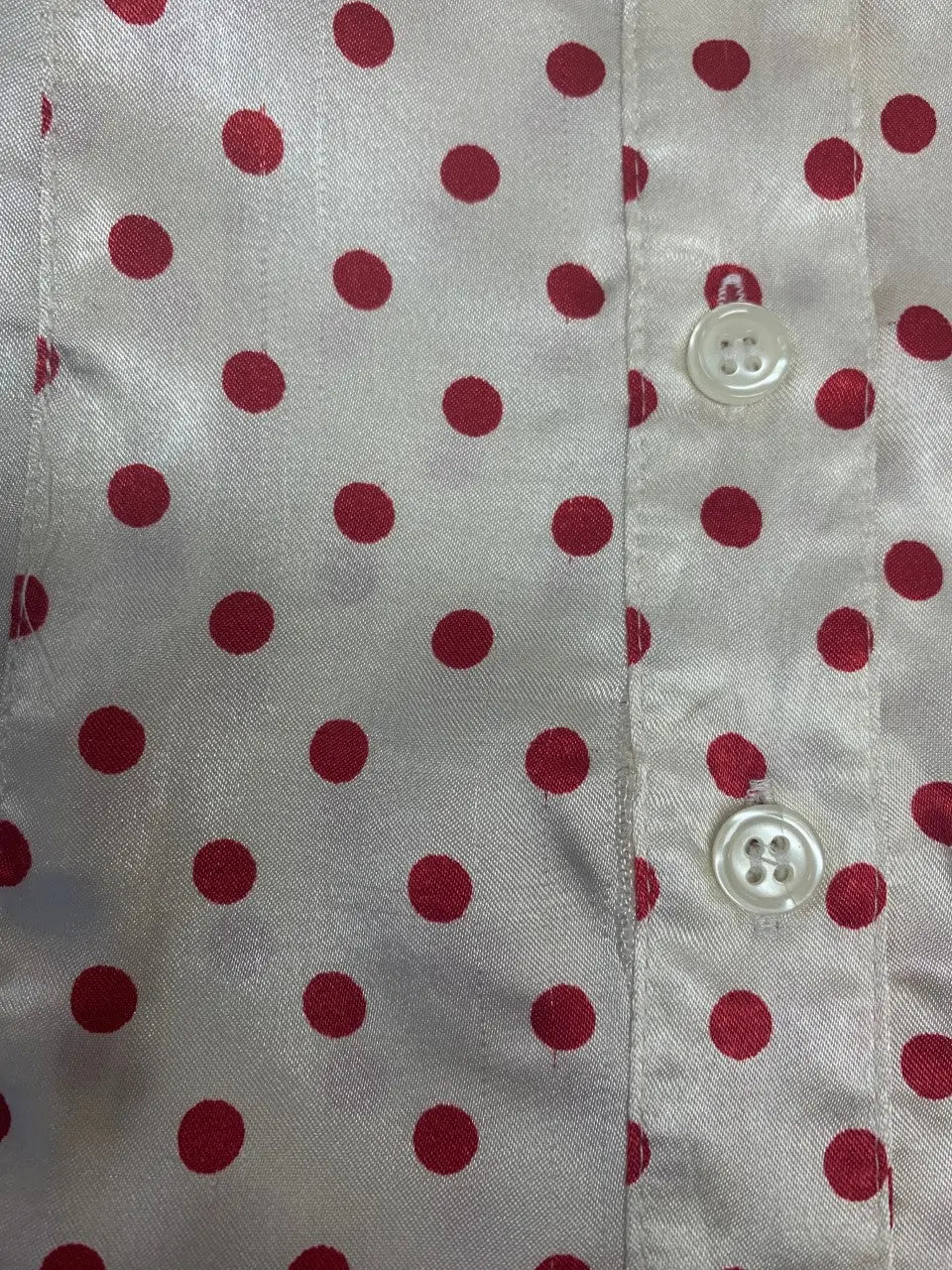 Forever - Polka Dot Blouse- ThriftTale.com - Vintage and second handclothing