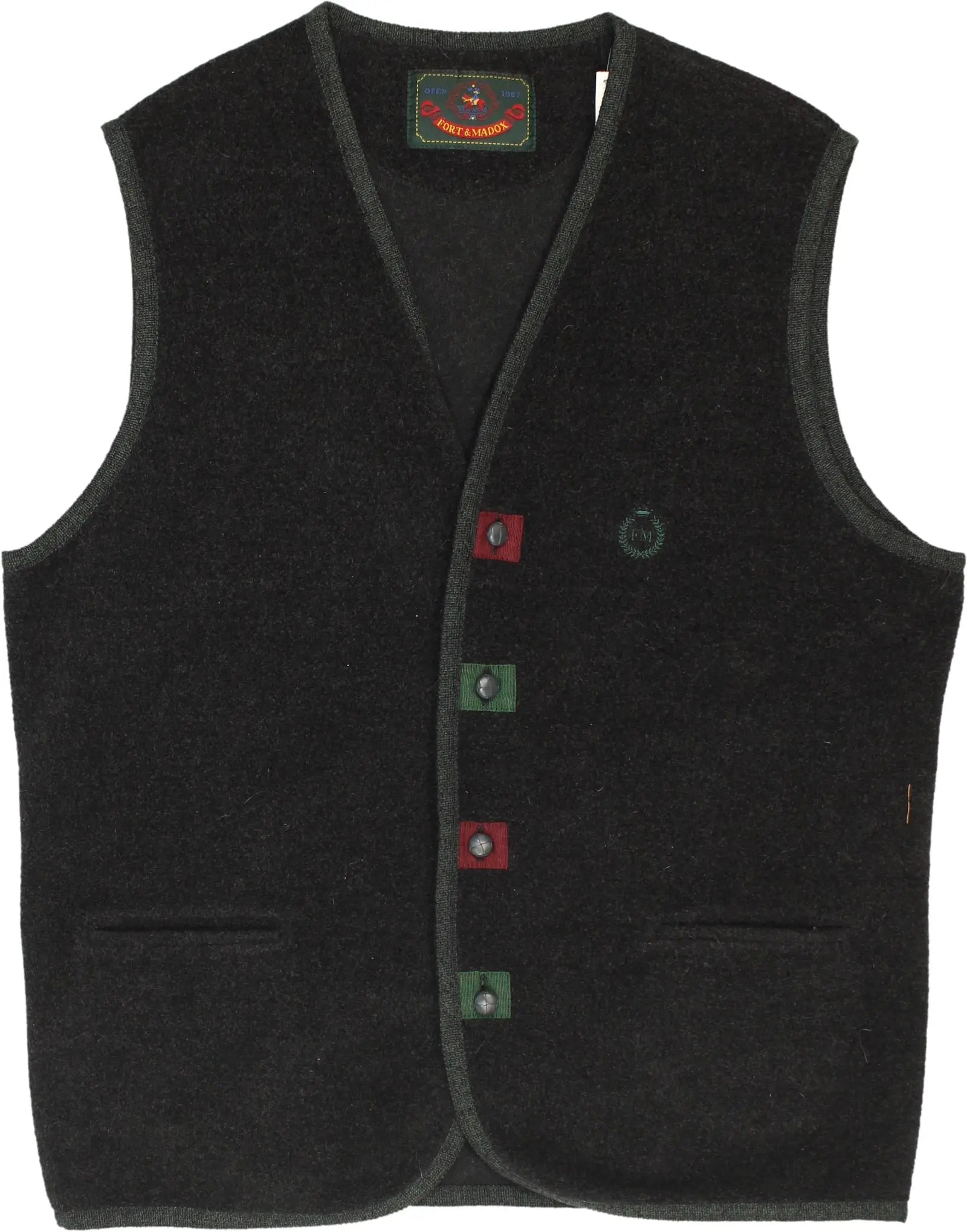 Fort & Madox - Waistcoat- ThriftTale.com - Vintage and second handclothing