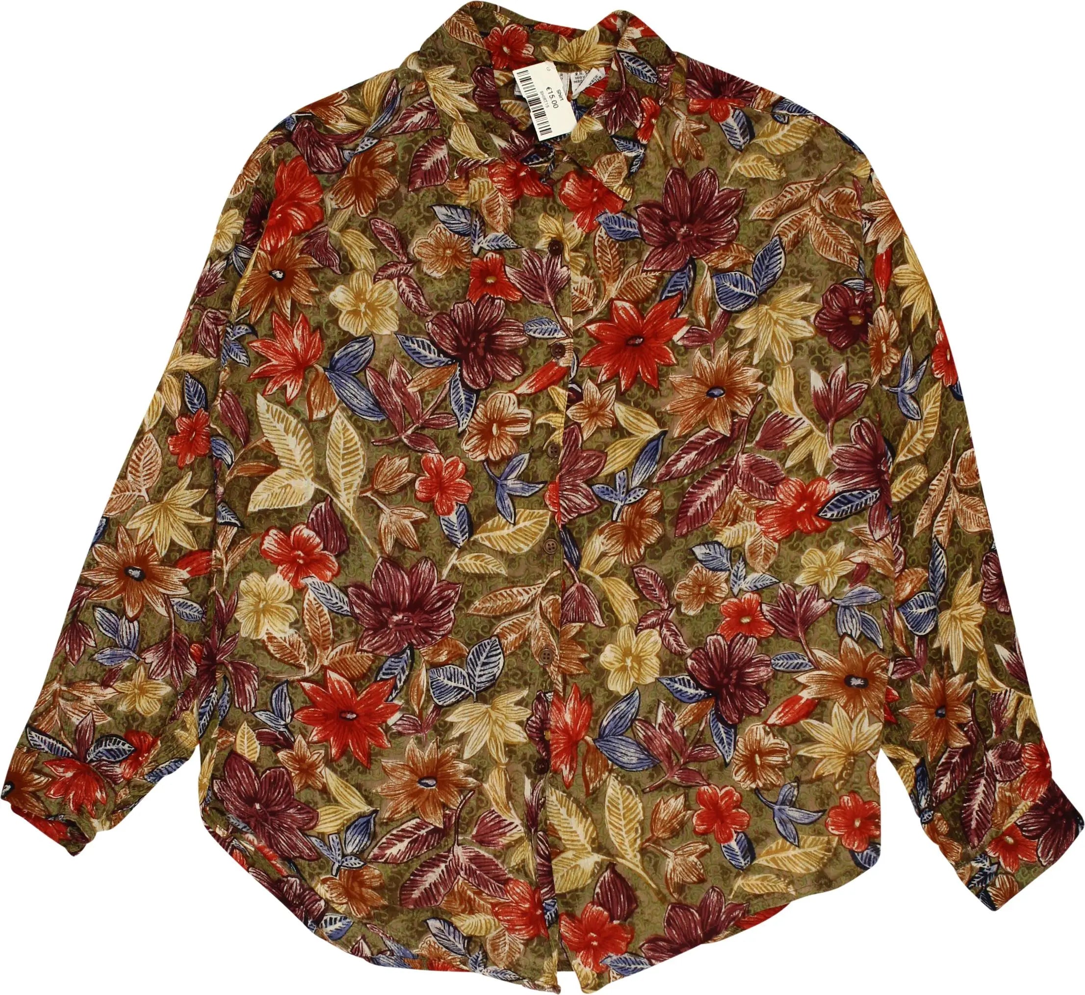 Fozy - Floral Blouse- ThriftTale.com - Vintage and second handclothing