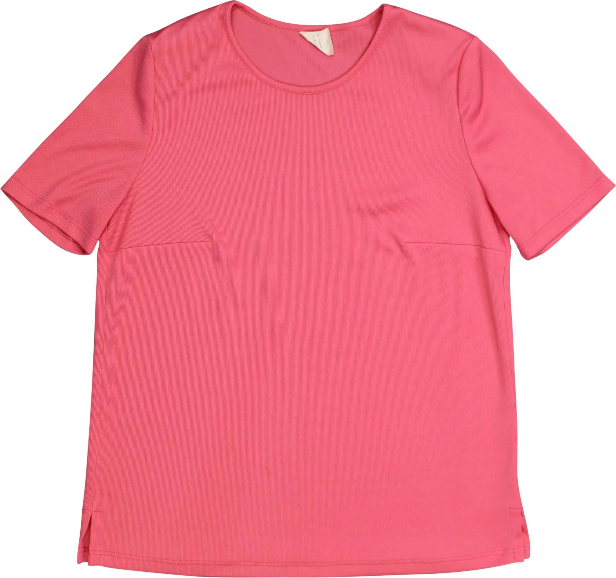 Frankenwälder - Pink T-shirt with Shoulder Pads- ThriftTale.com - Vintage and second handclothing