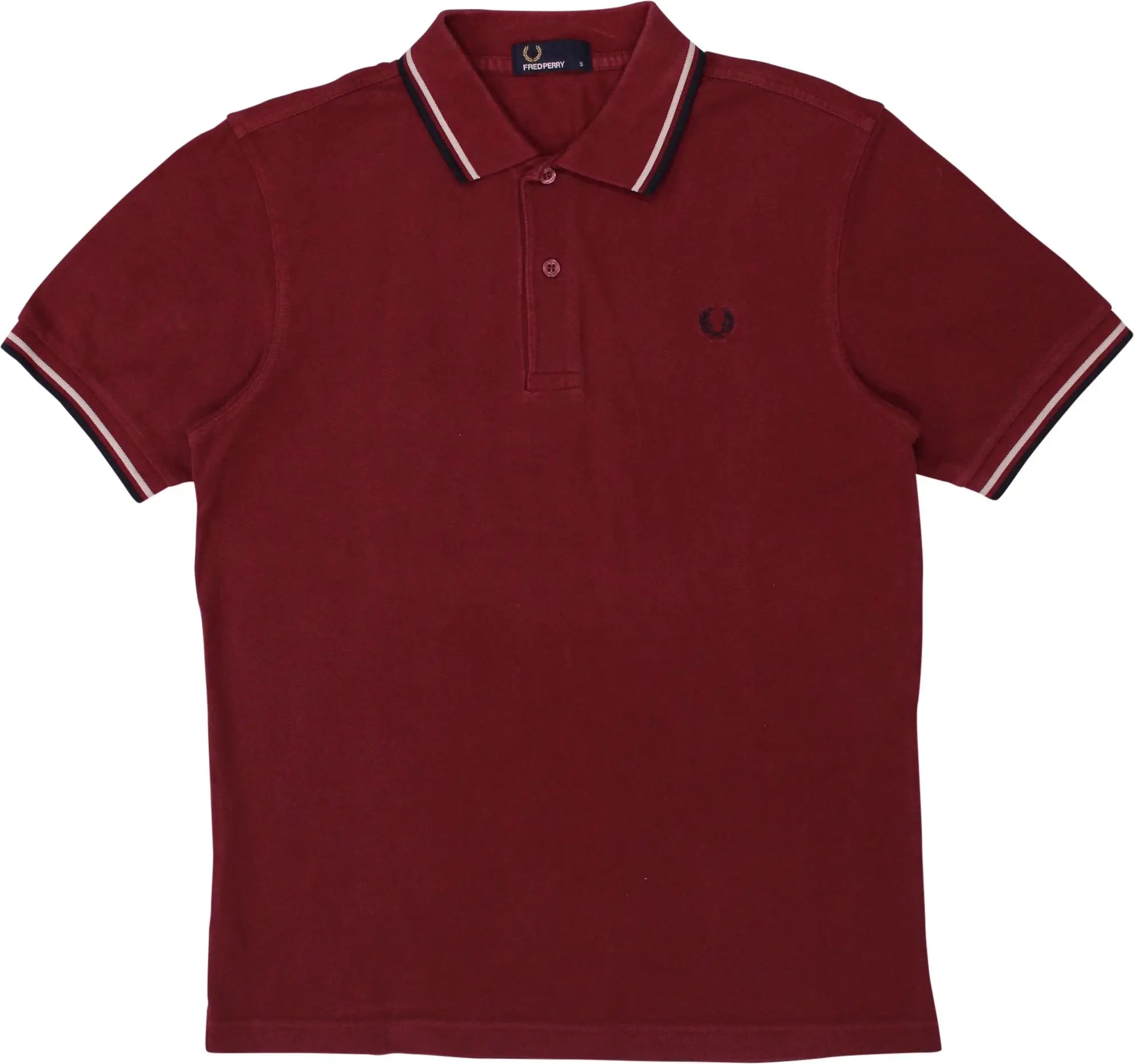 Fred Perry - Red Polo Shirt by Fred Perry- ThriftTale.com - Vintage and second handclothing