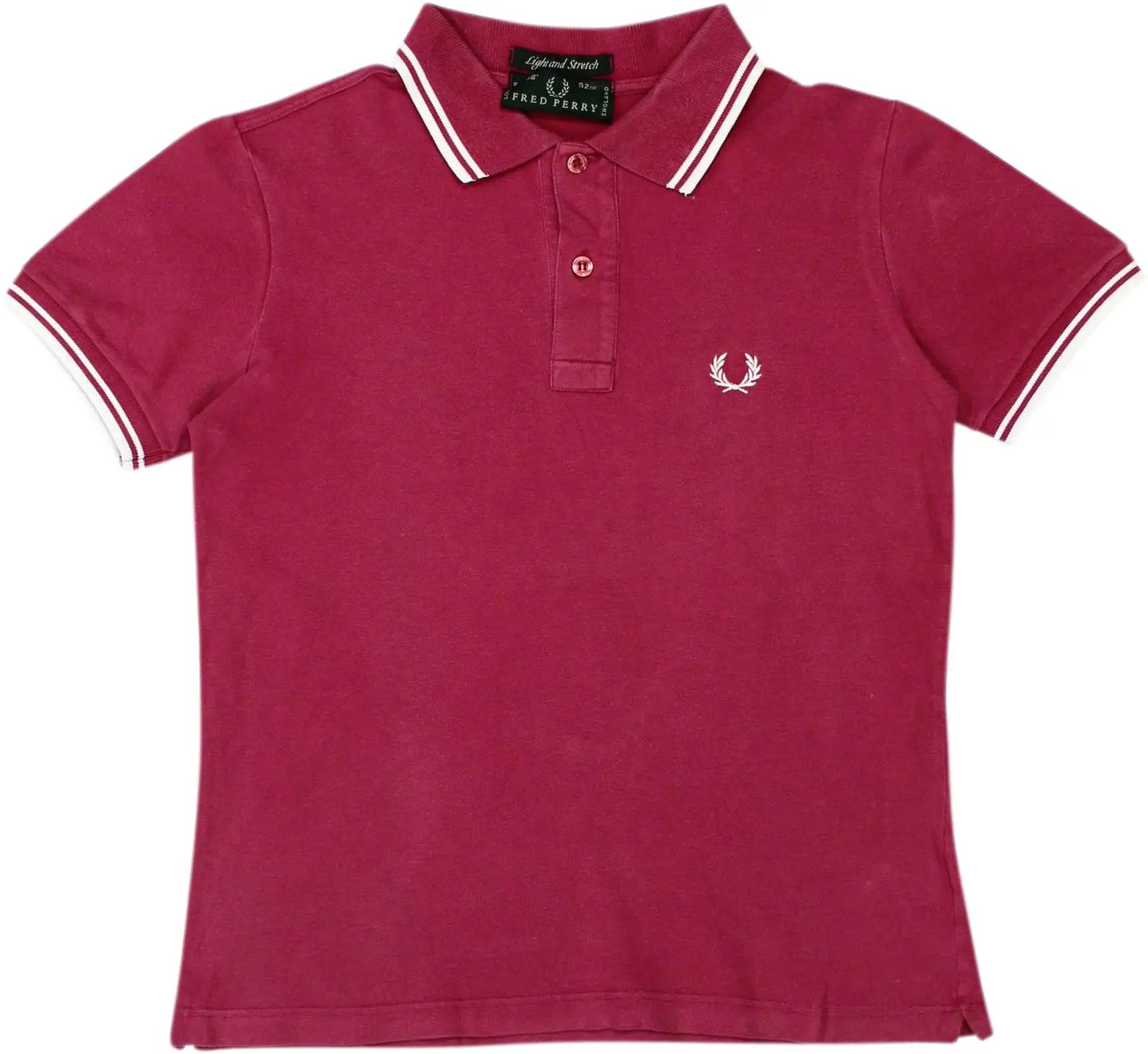 Fred Perry - Red Polo Shirt by Fred Perry- ThriftTale.com - Vintage and second handclothing