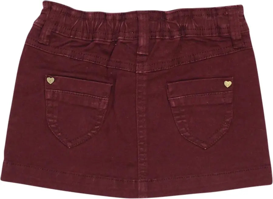 Frendz - Red Denim Skirt- ThriftTale.com - Vintage and second handclothing