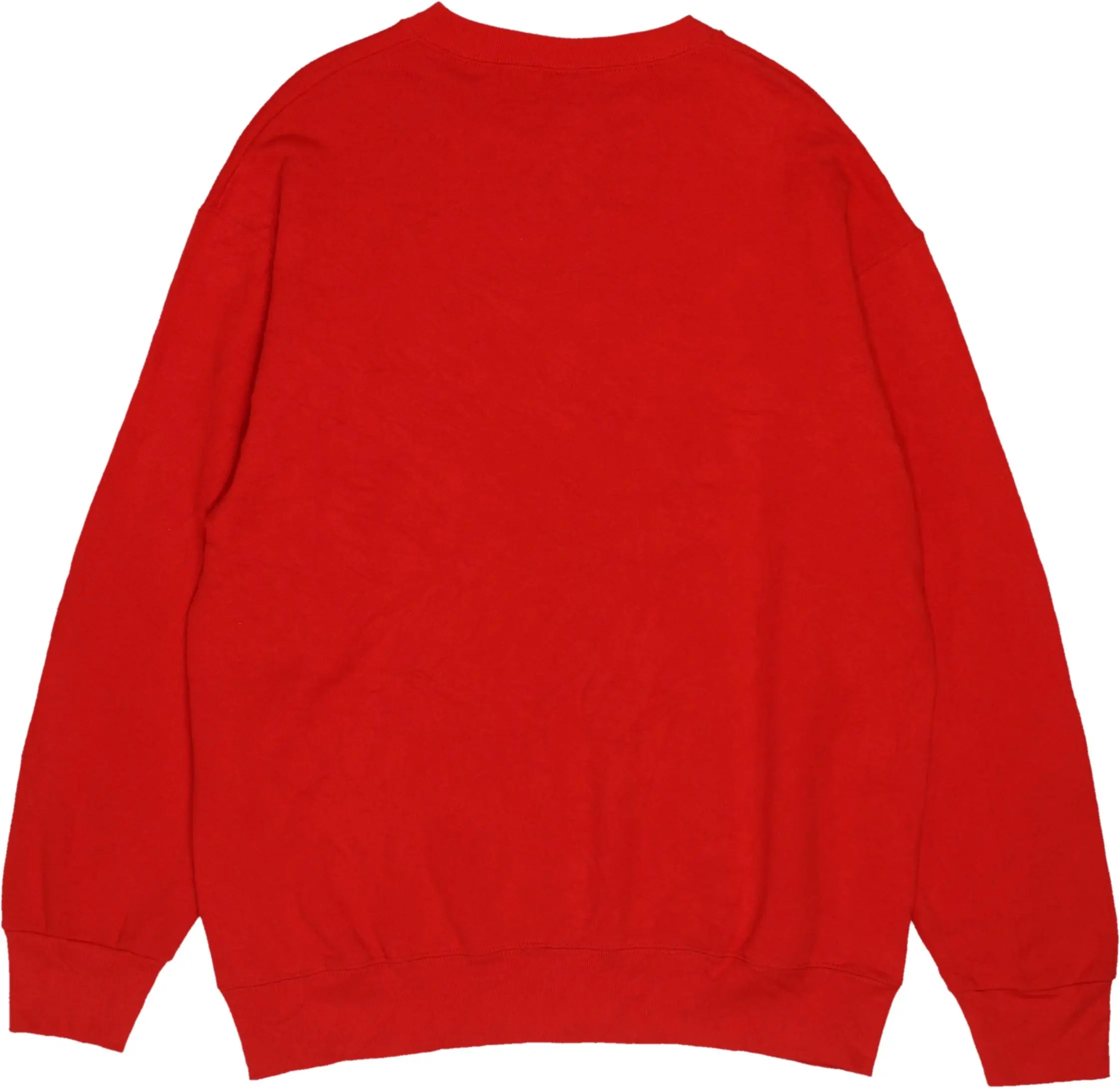 Fruit of the Loom - 00s Red Sweater- ThriftTale.com - Vintage and second handclothing