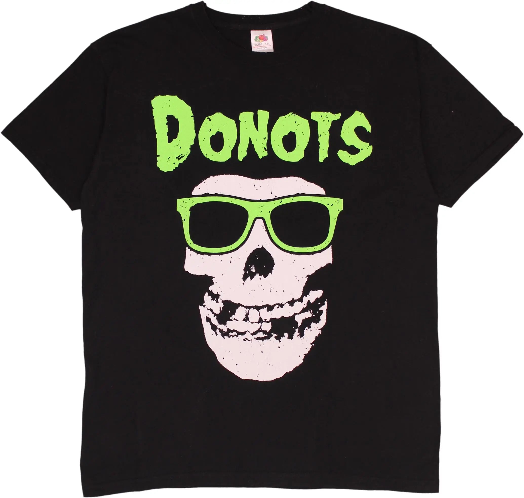 Fruit of the Loom - Donuts Skull T-shirt- ThriftTale.com - Vintage and second handclothing