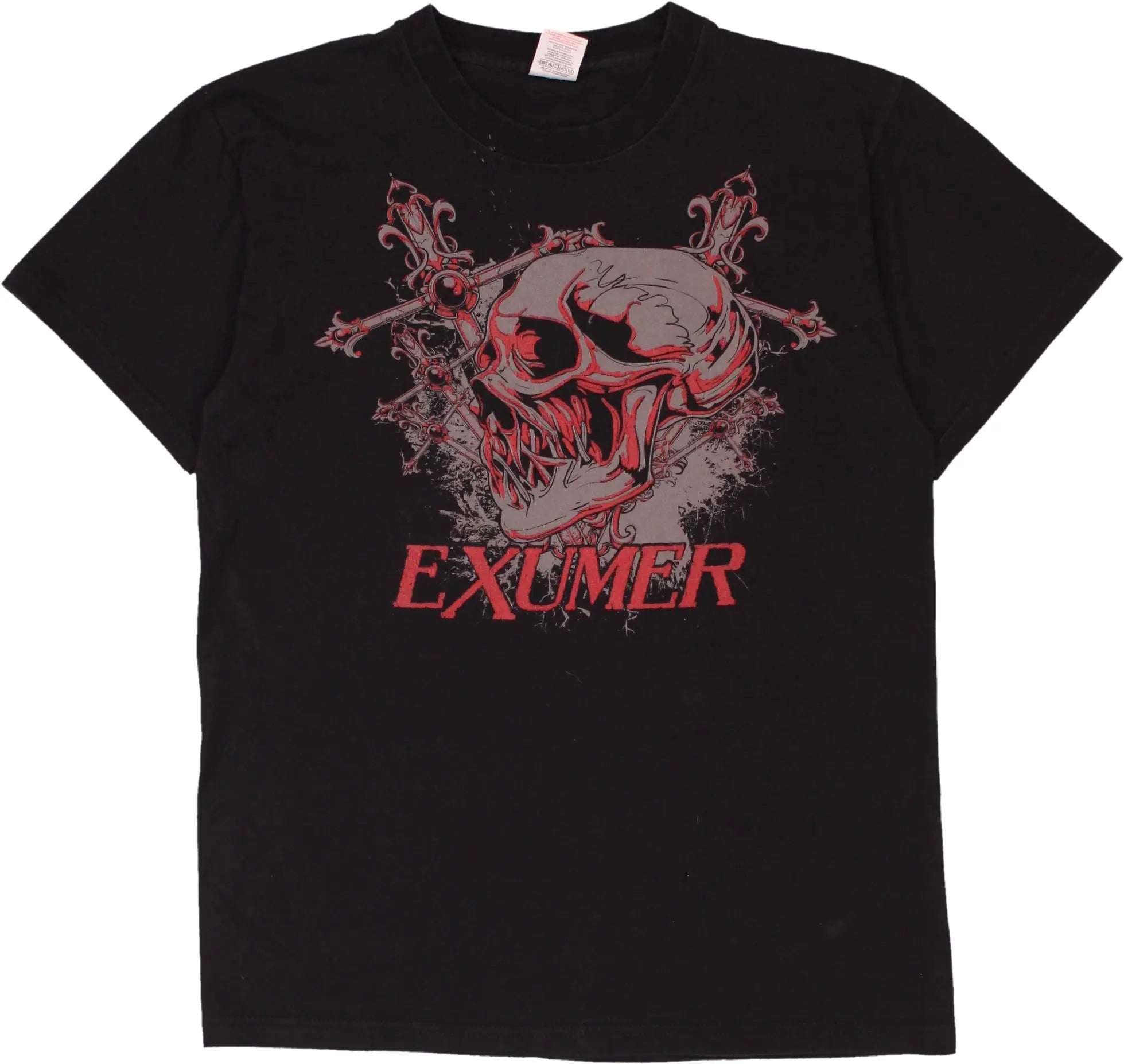 Fruit of the Loom - Exumer Skull T-shirt- ThriftTale.com - Vintage and second handclothing