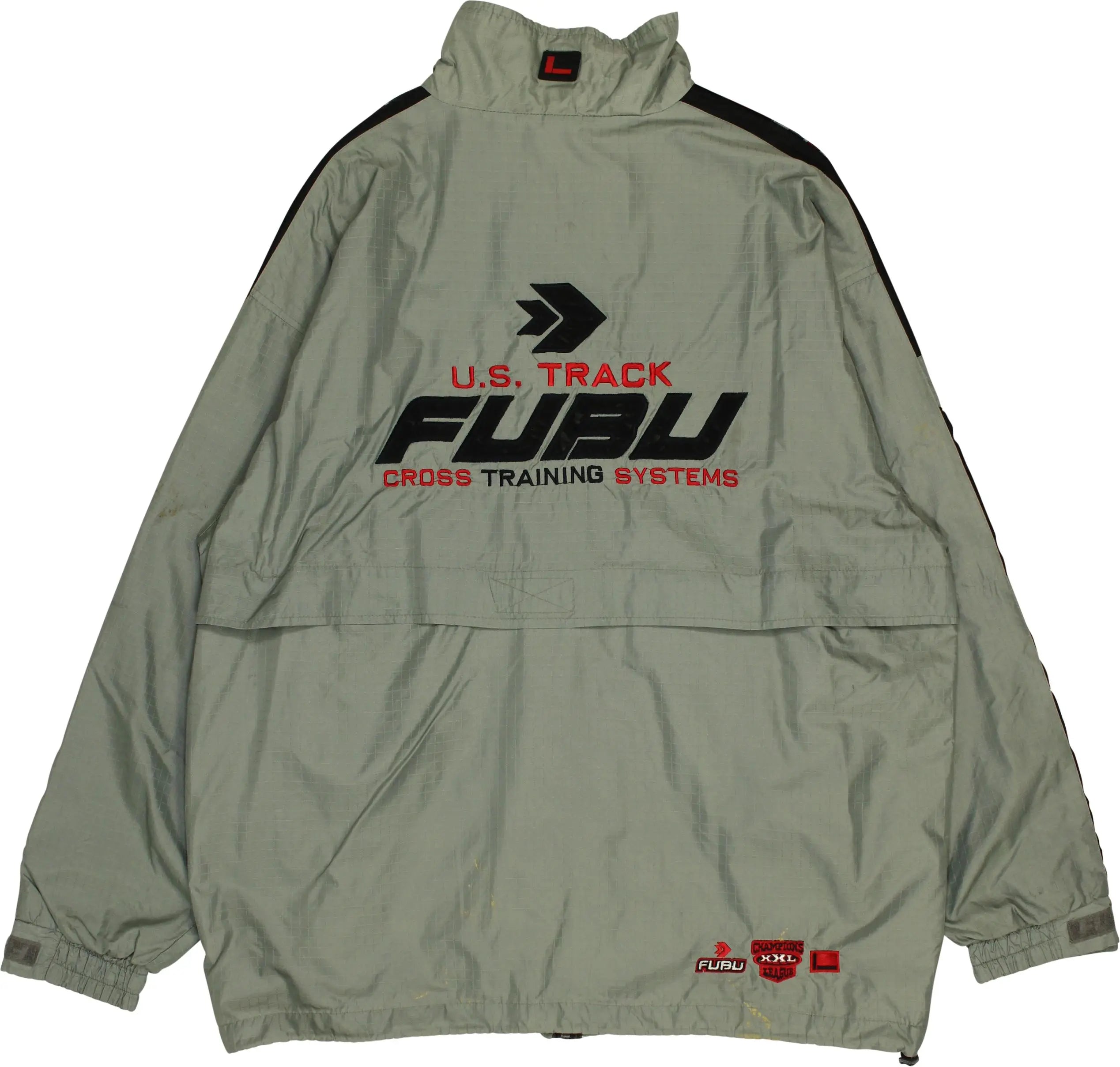 Fubu - Green Track Jacket by Fubu- ThriftTale.com - Vintage and second handclothing