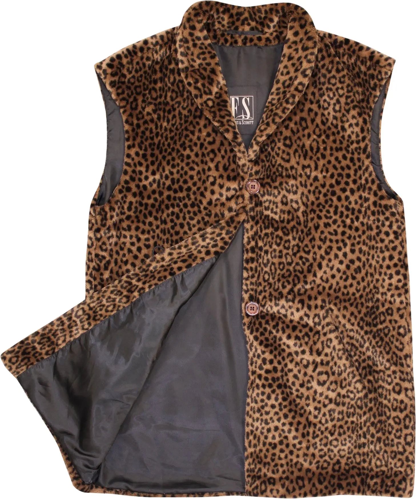 Fuchs & Schmitt - Sleeveless Faux Fur Jacket- ThriftTale.com - Vintage and second handclothing