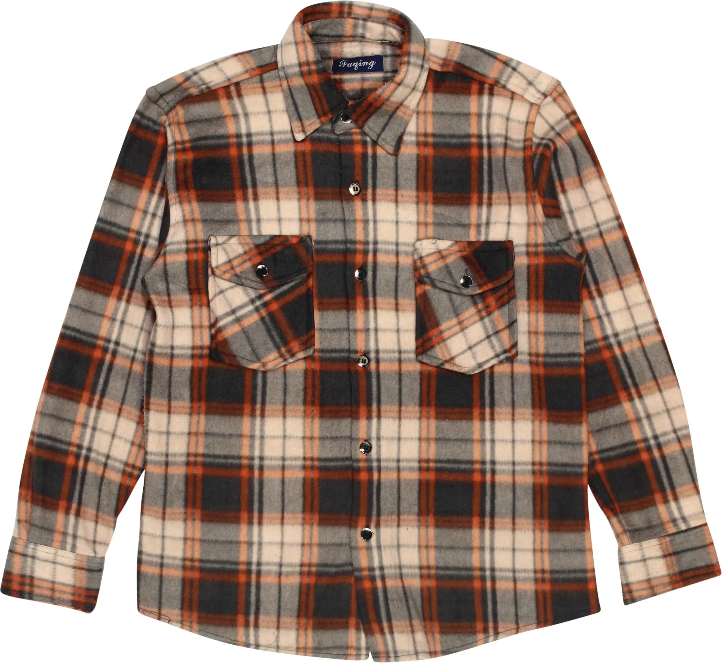 Fuging - Flannel Fleece Shirt- ThriftTale.com - Vintage and second handclothing