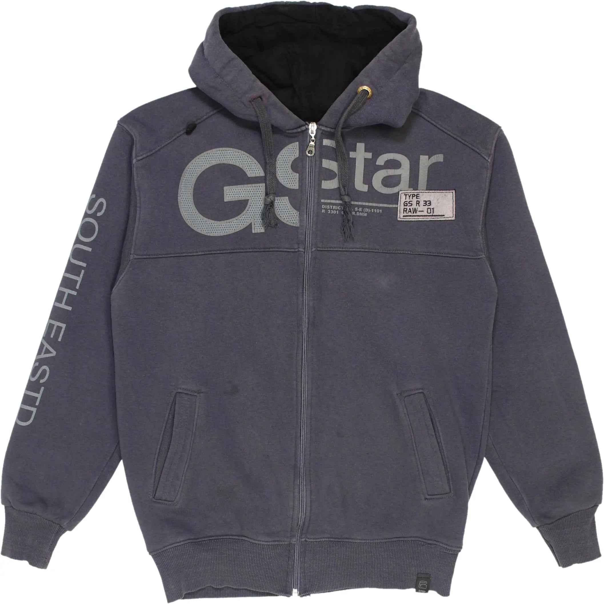 G-Star RAW - Hoodie with Zipper by G-Star- ThriftTale.com - Vintage and second handclothing