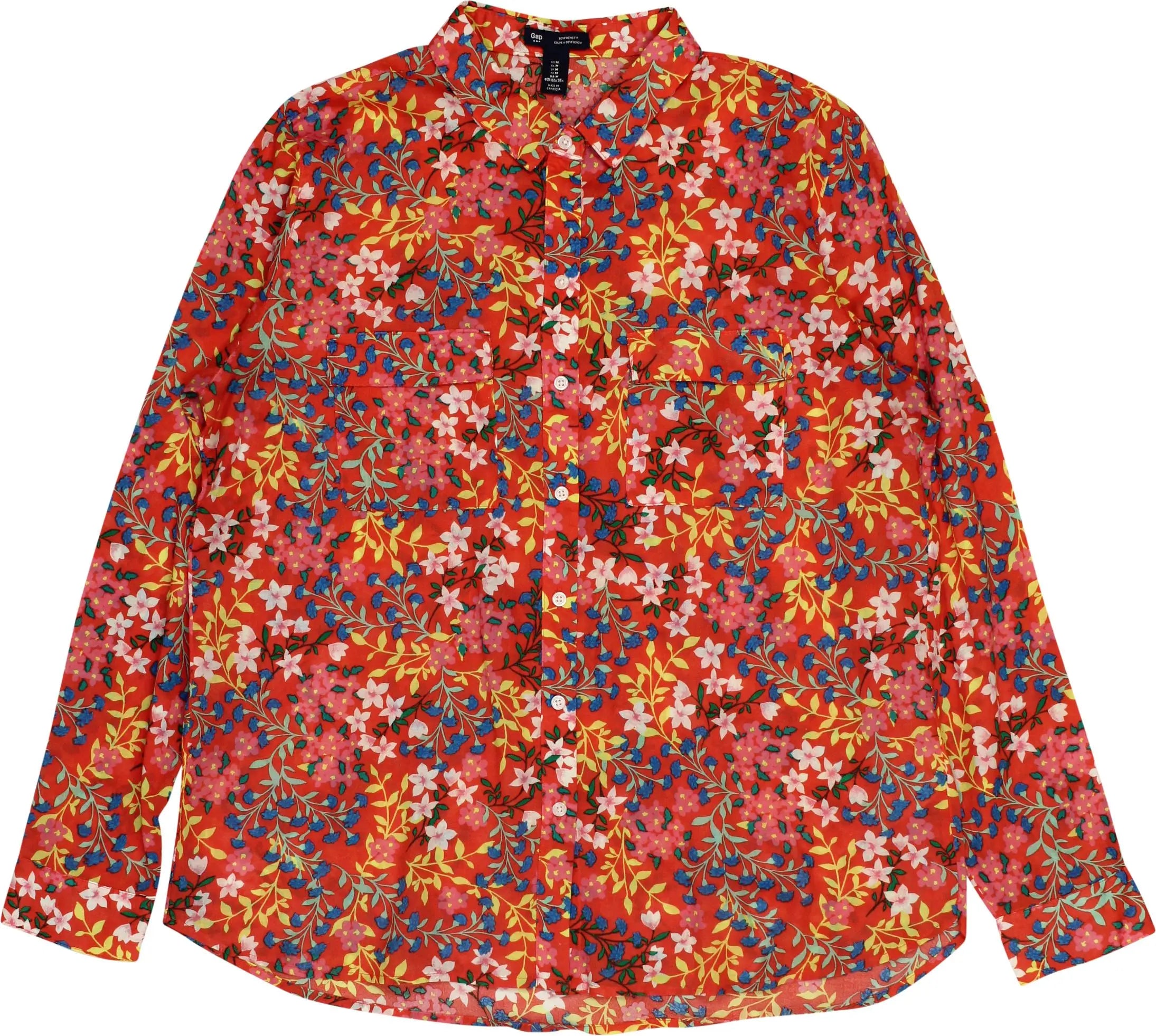 GAP - Floral Blouse- ThriftTale.com - Vintage and second handclothing