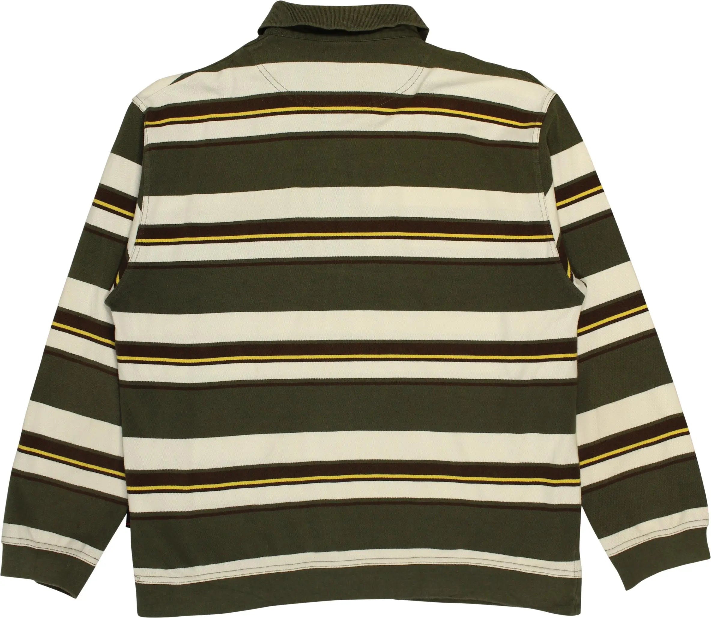 GCM - Striped Polo Shirt- ThriftTale.com - Vintage and second handclothing