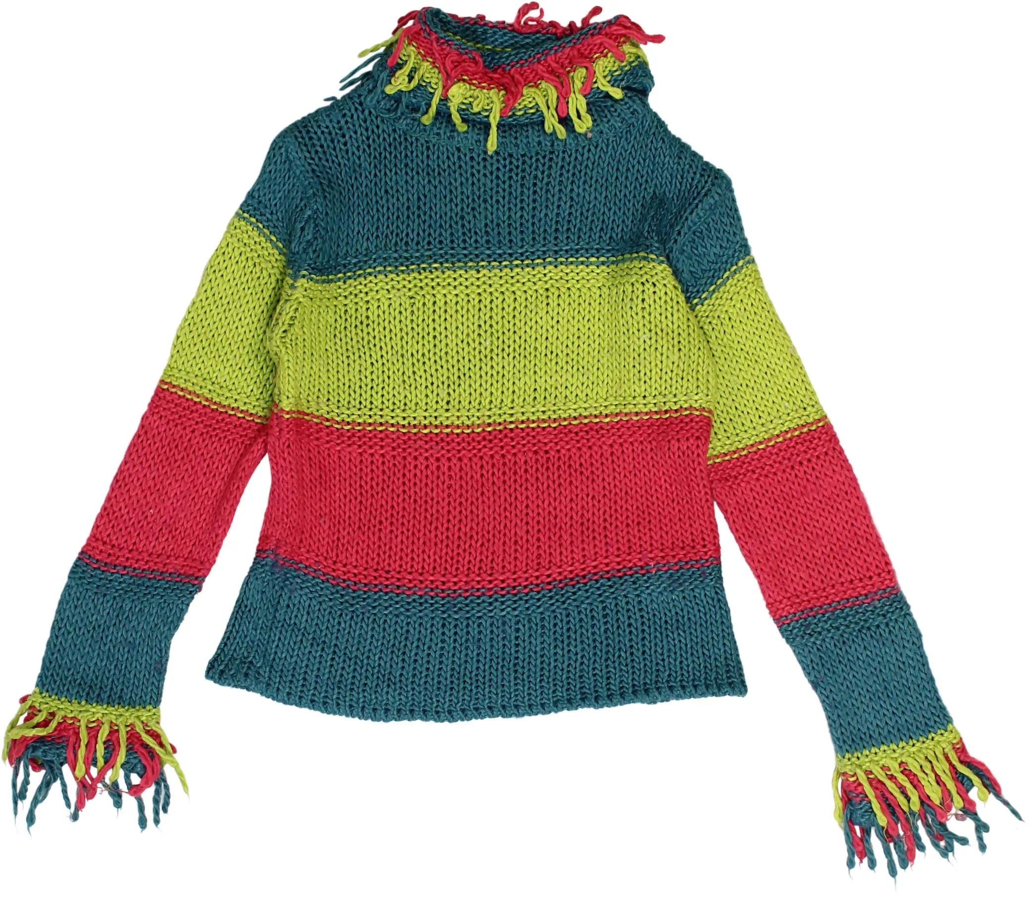 GIRLS - Colourful Wool Blend Jumper- ThriftTale.com - Vintage and second handclothing