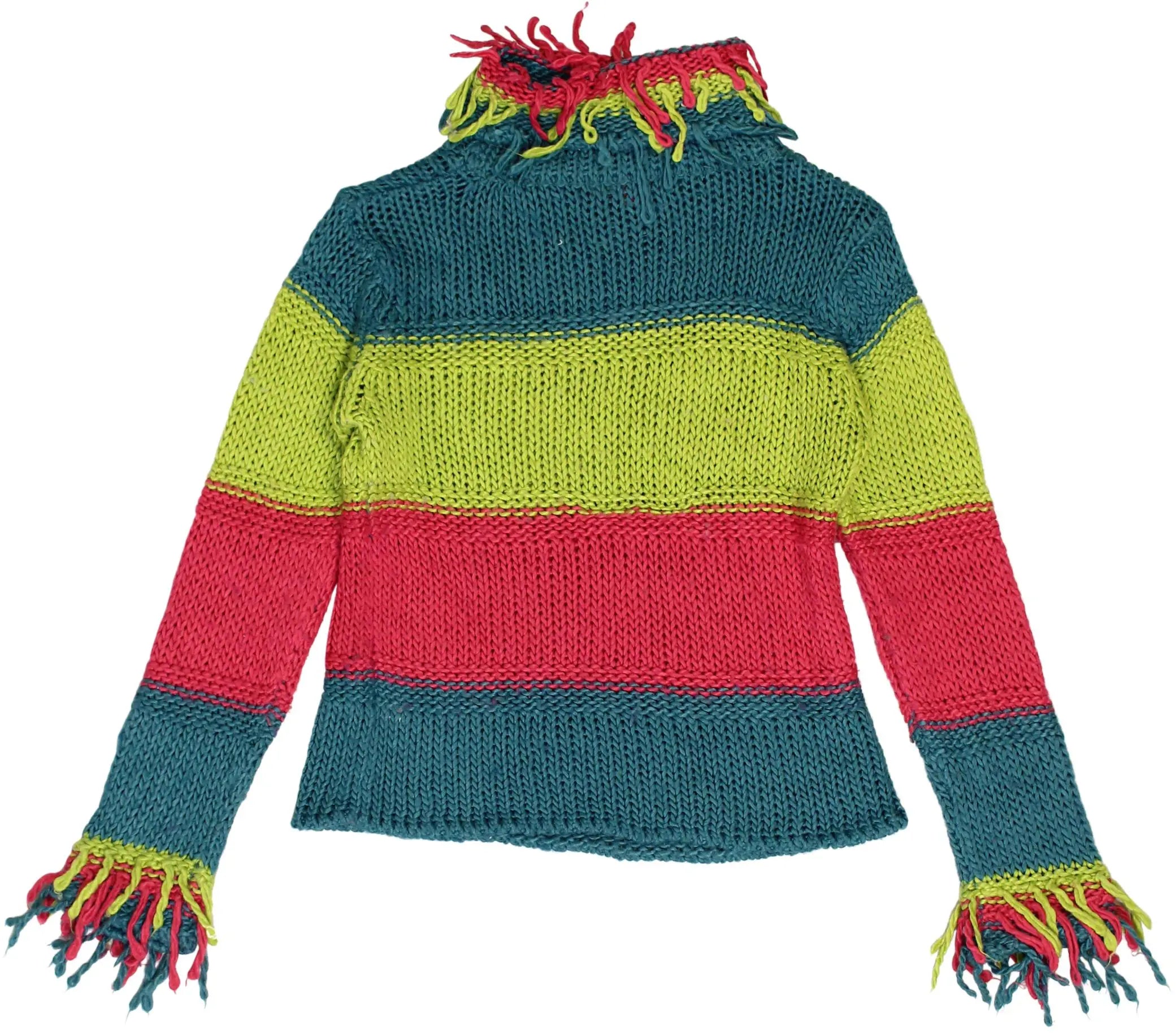 GIRLS - Colourful Wool Blend Jumper- ThriftTale.com - Vintage and second handclothing