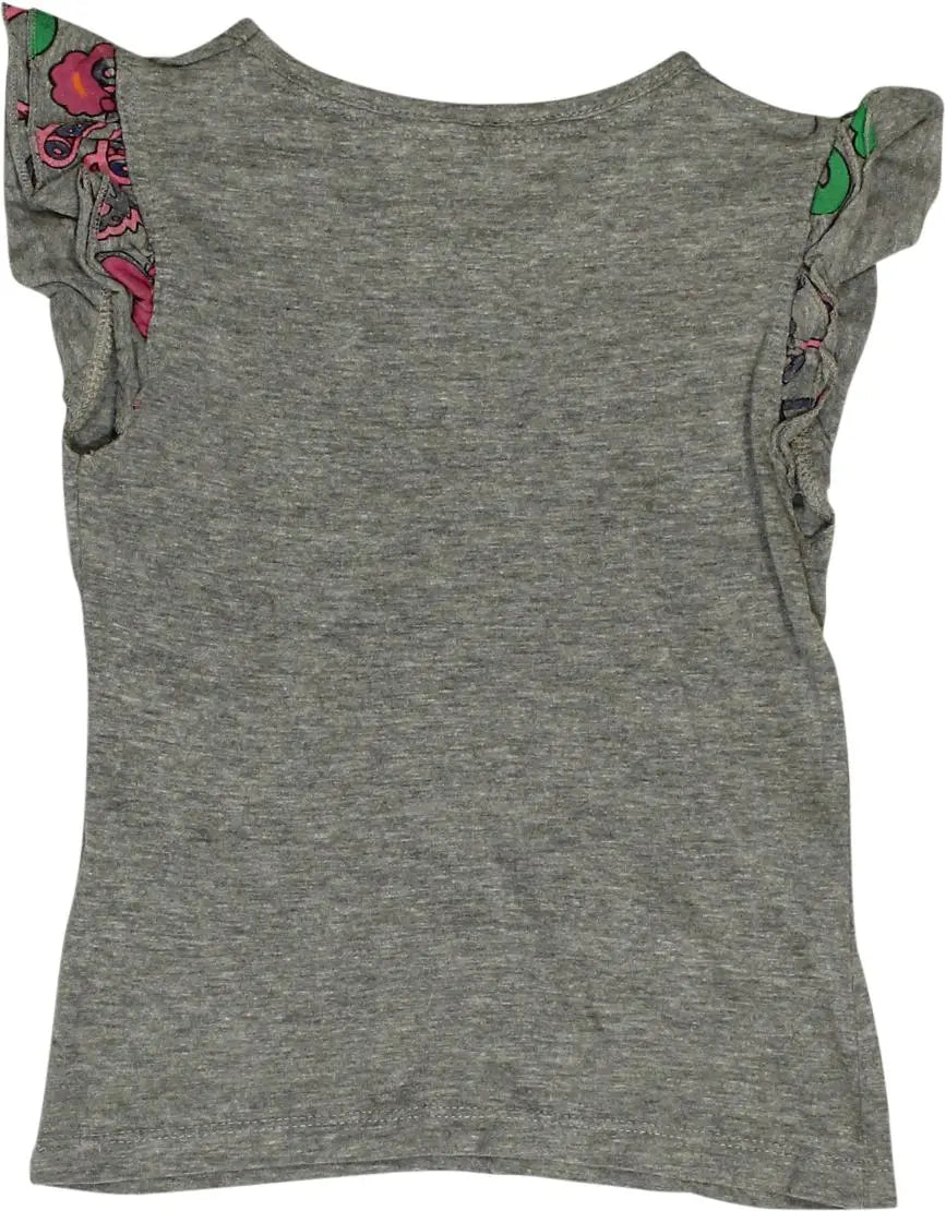 GIRLS - Grey Top- ThriftTale.com - Vintage and second handclothing