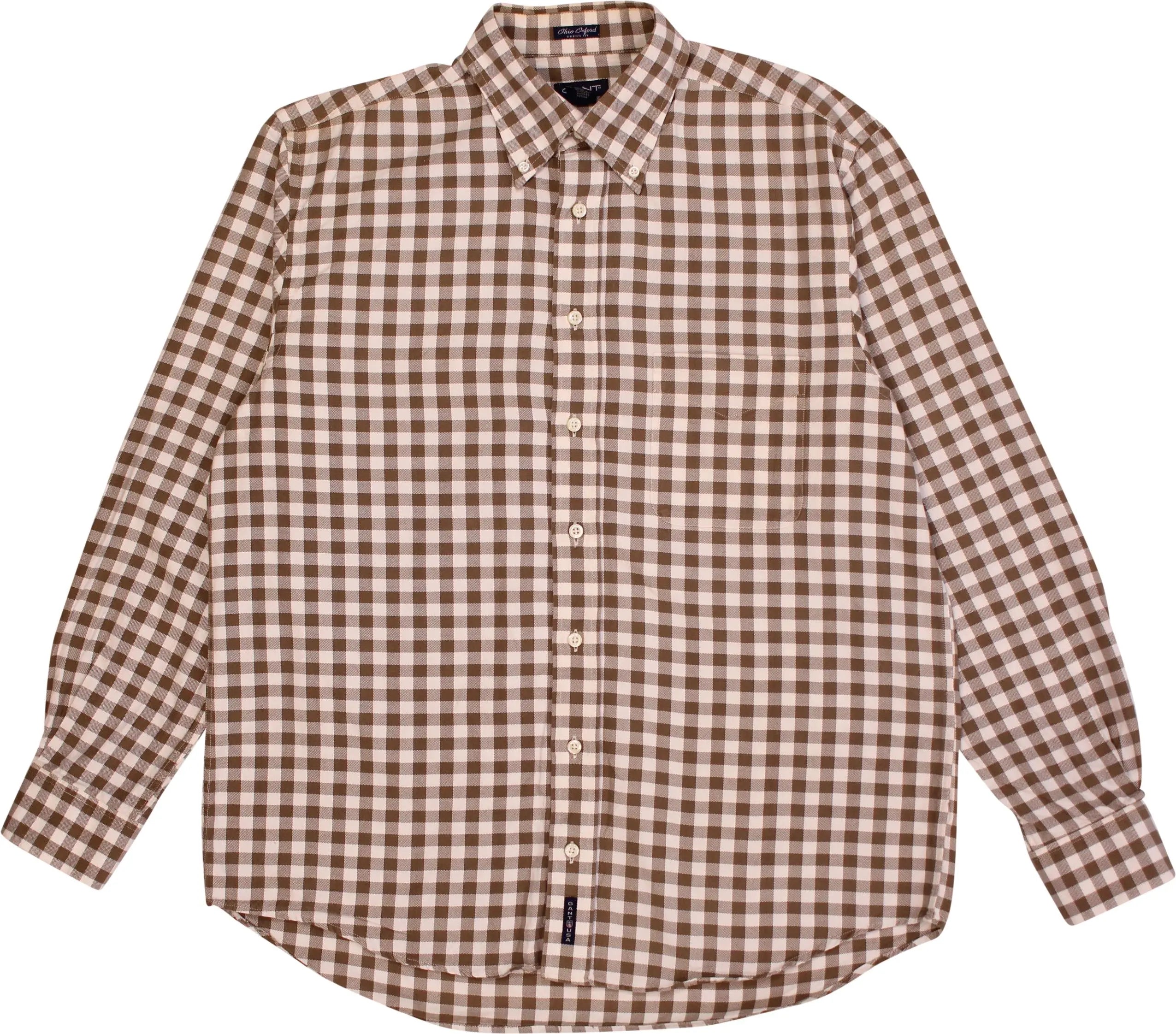 Gant - Brown Checked Shirt- ThriftTale.com - Vintage and second handclothing