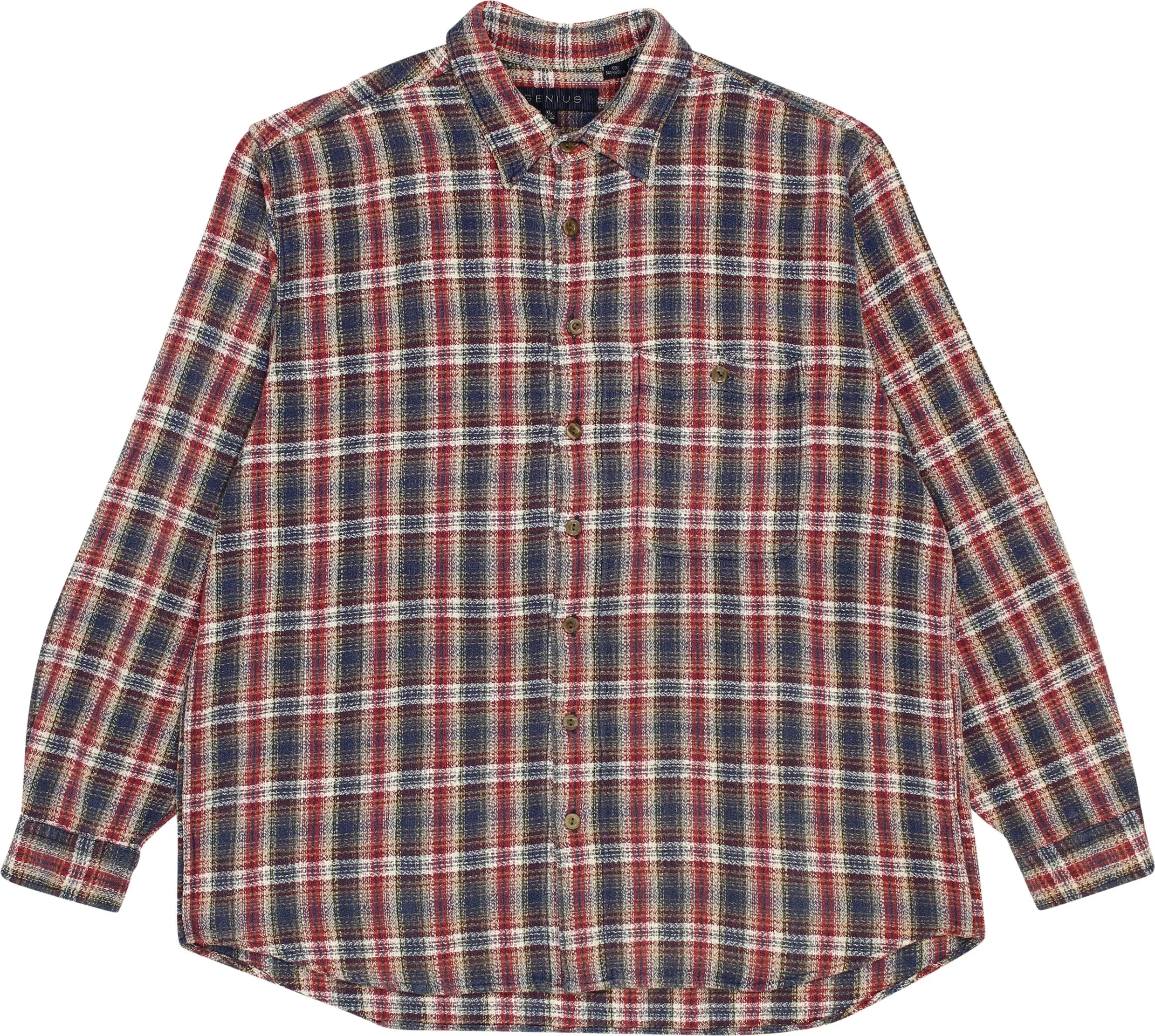 Genius - Checkered Shirt- ThriftTale.com - Vintage and second handclothing