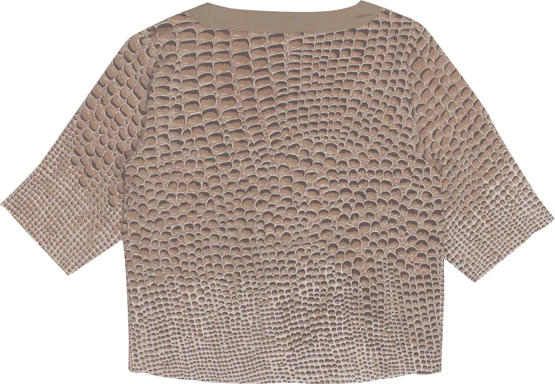 Rare 80s Genny by Gianni Versace Reptile Print Blouse ThriftTale