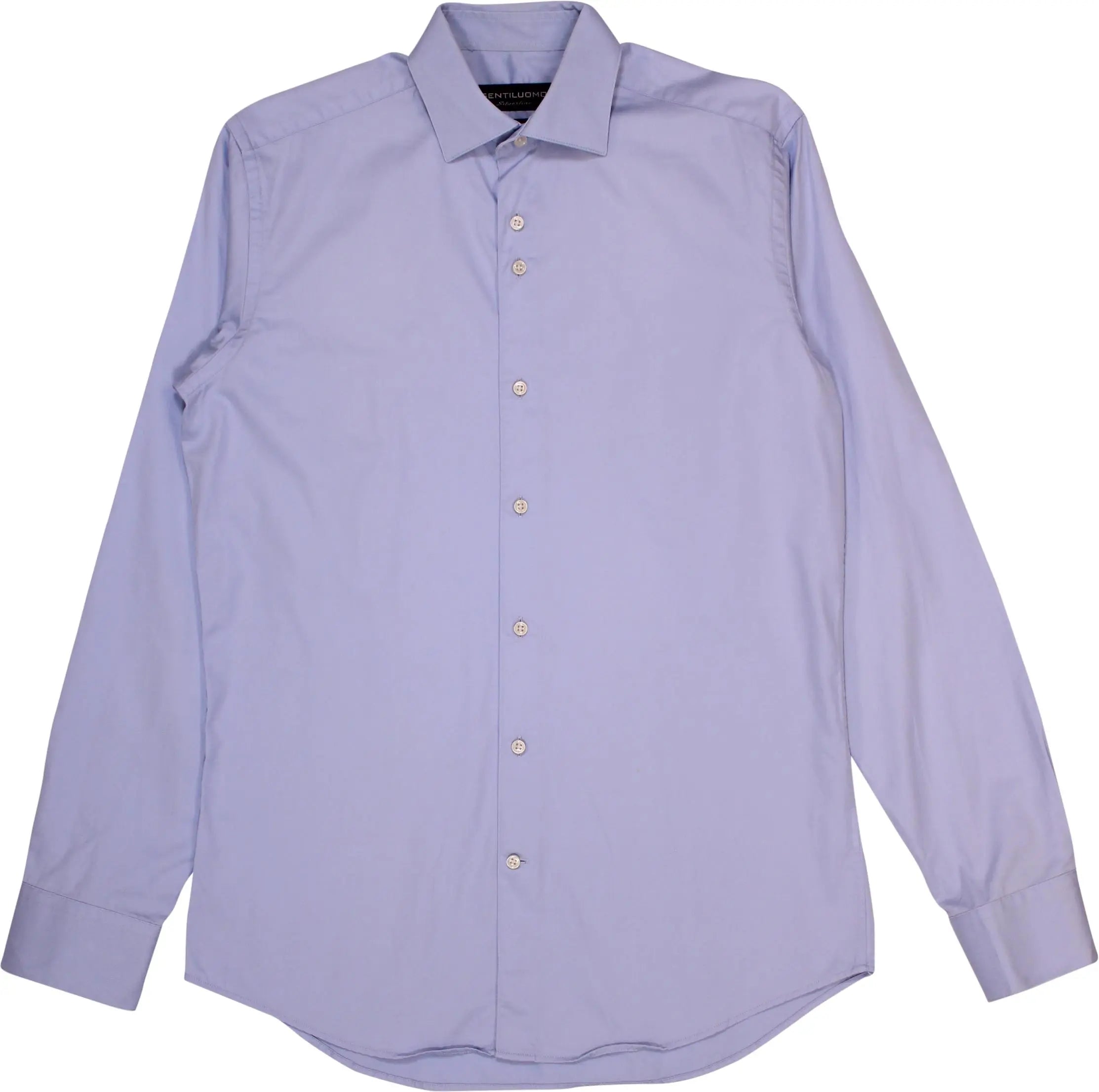 Gentiluomo - Blue Shirt- ThriftTale.com - Vintage and second handclothing