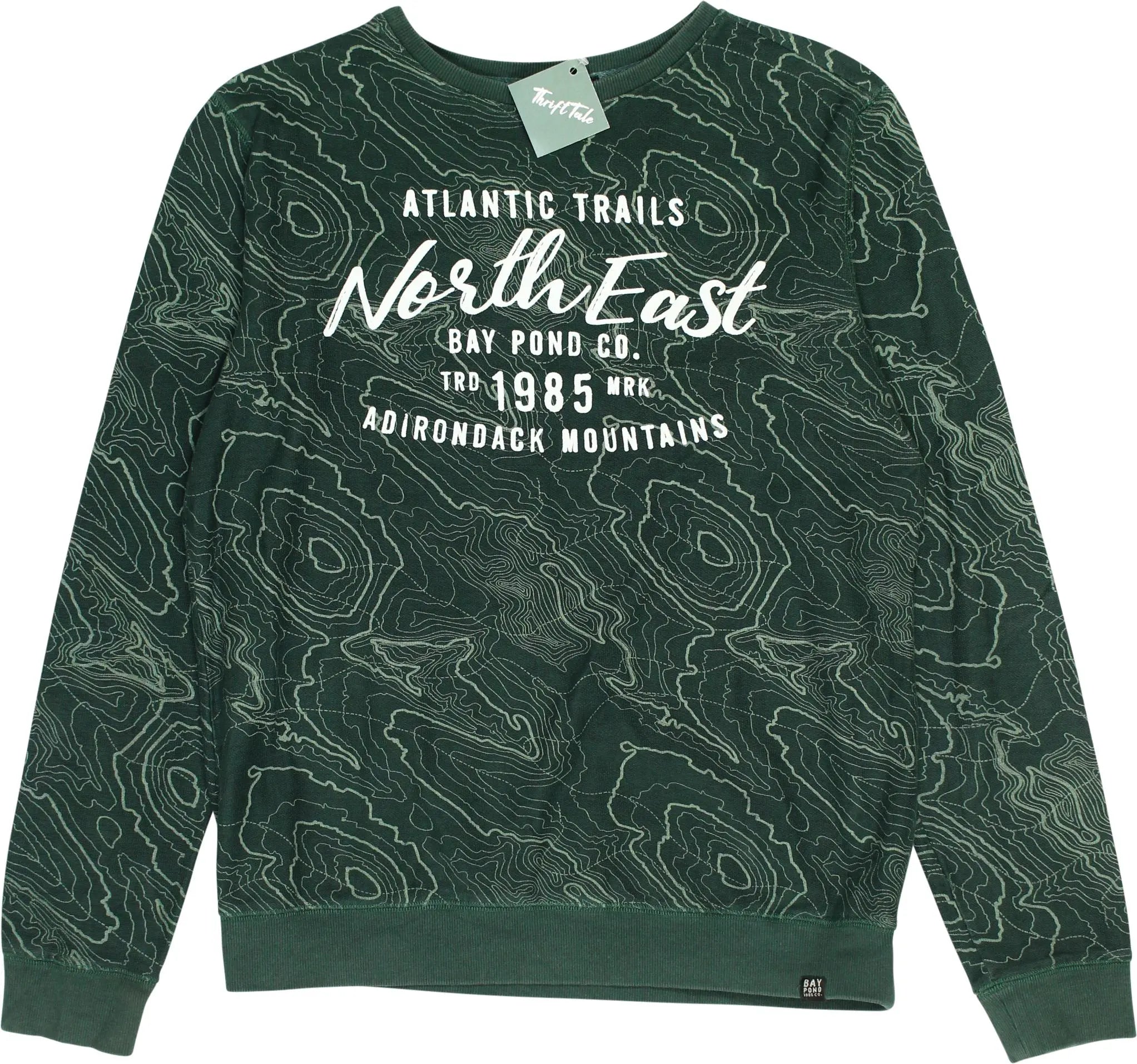 Gents & Co - Green Patterned Sweater- ThriftTale.com - Vintage and second handclothing