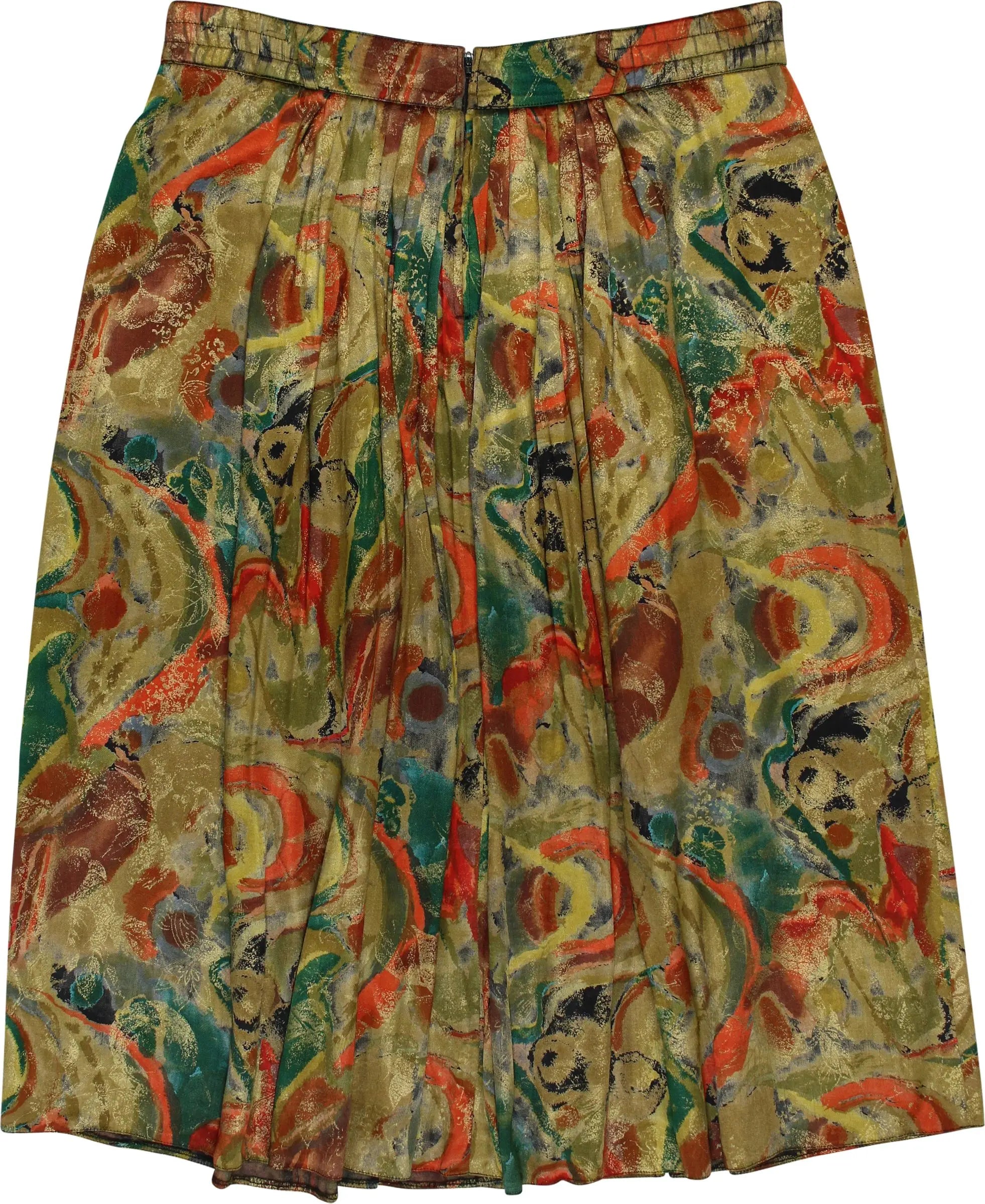Gerry Weber - Patterned Pleated Skirt- ThriftTale.com - Vintage and second handclothing