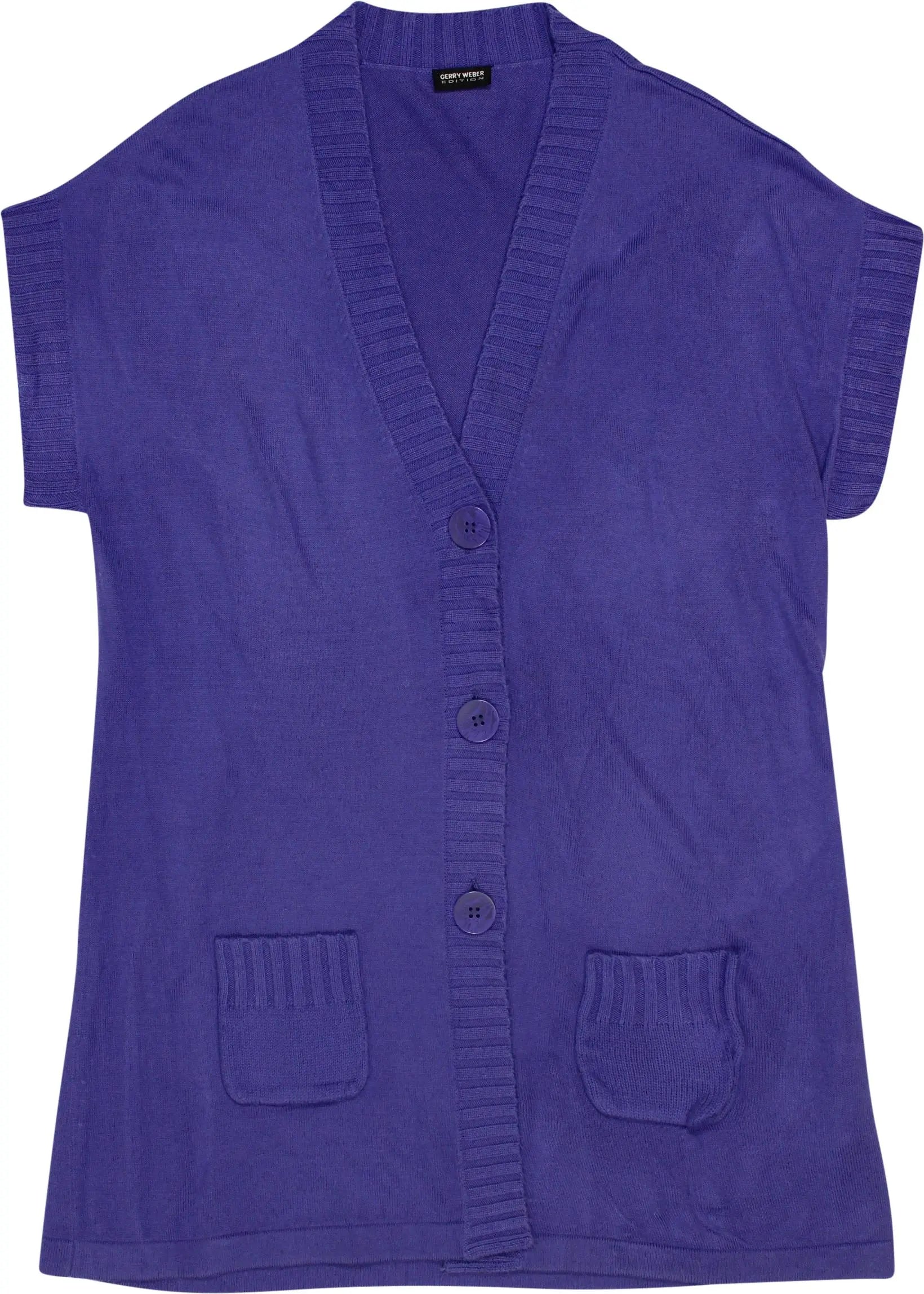 Gerry Weber - Purple Short Sleeve Cardigan- ThriftTale.com - Vintage and second handclothing