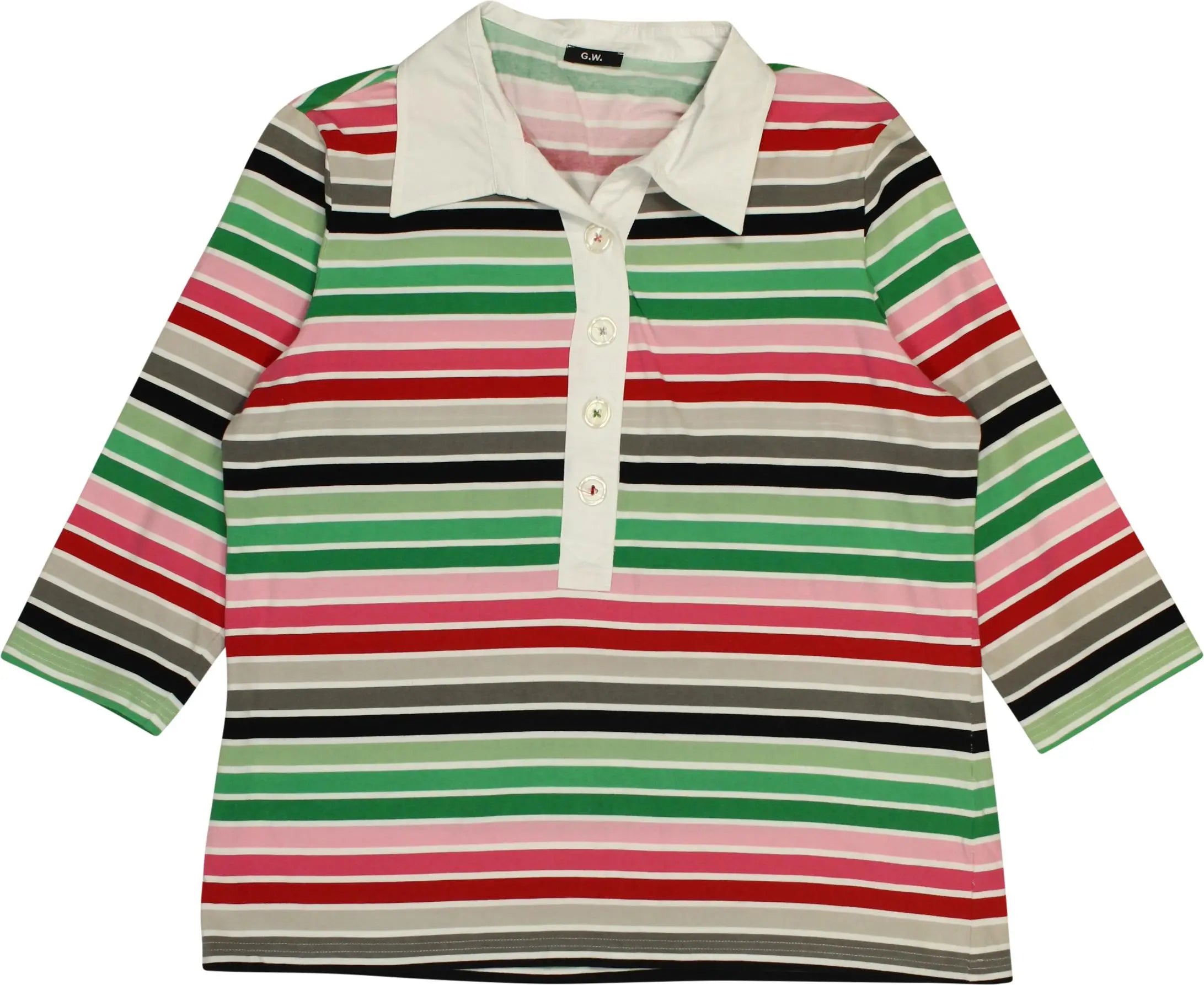 Gerry Weber - Striped Polo- ThriftTale.com - Vintage and second handclothing