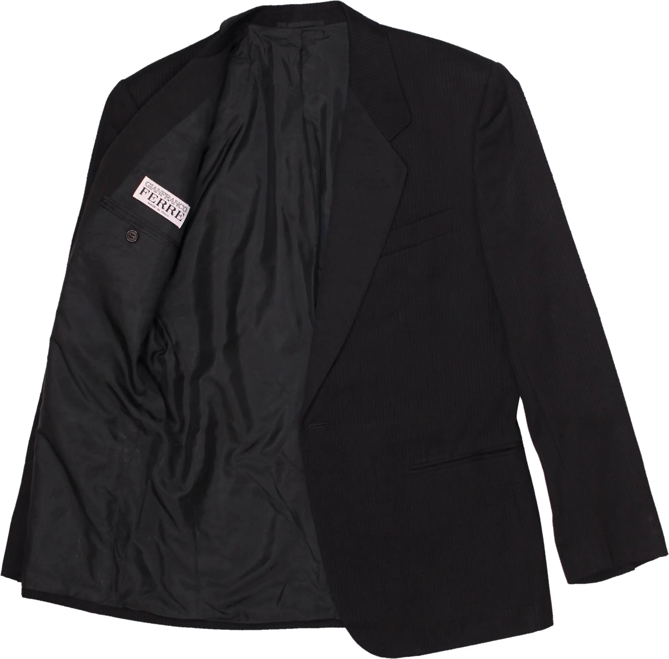 Gianfranco Ferre - Black Blazer by Gianfranco Ferre- ThriftTale.com - Vintage and second handclothing