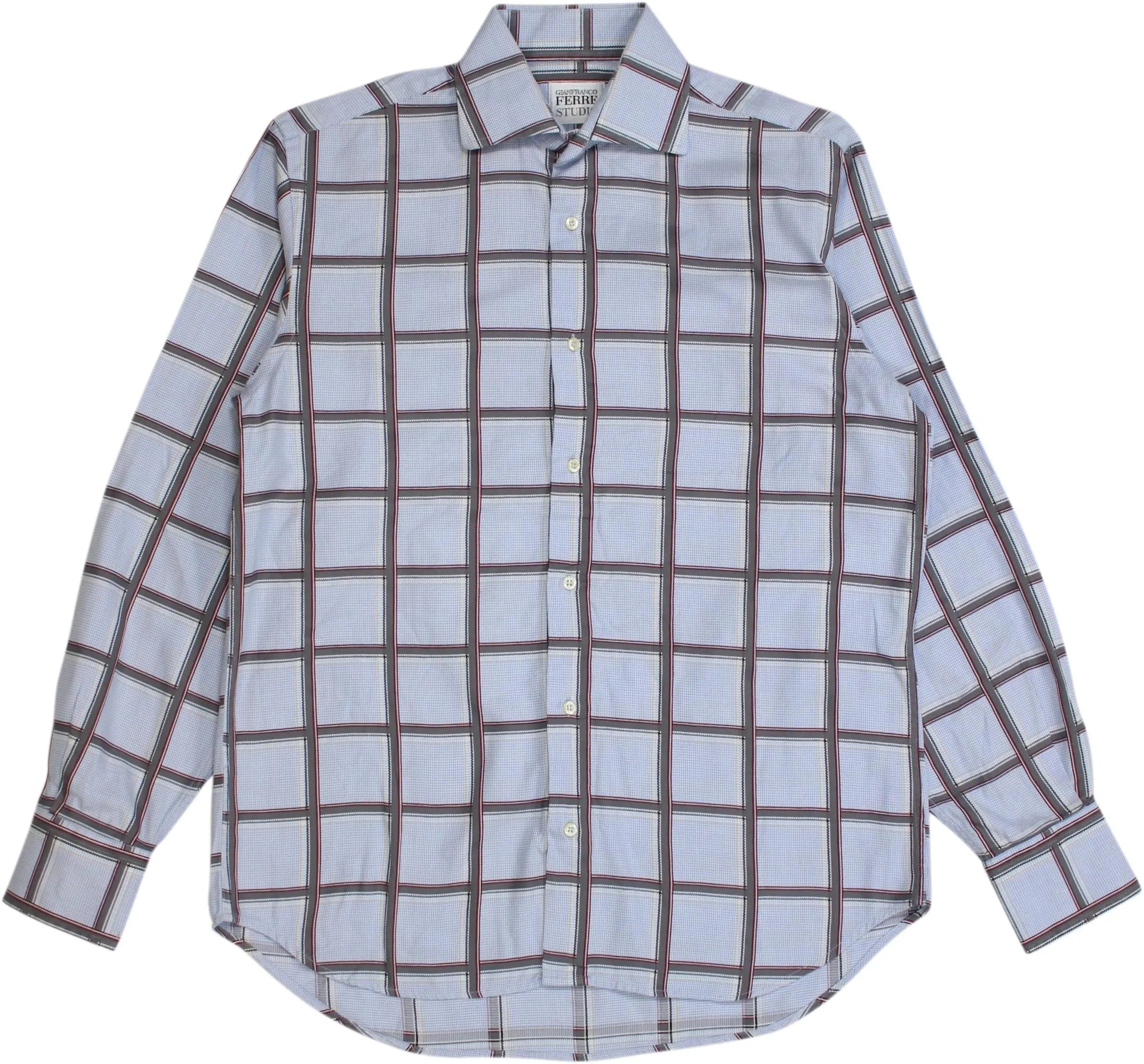 Gianfranco Ferre - Checked Shirt by Gianfranco Ferré- ThriftTale.com - Vintage and second handclothing