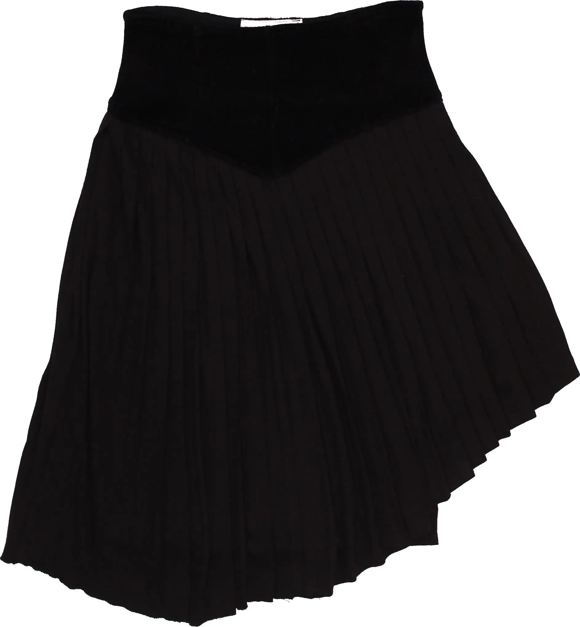 Gianna Salvioli - Velvet Pleated Skirt- ThriftTale.com - Vintage and second handclothing
