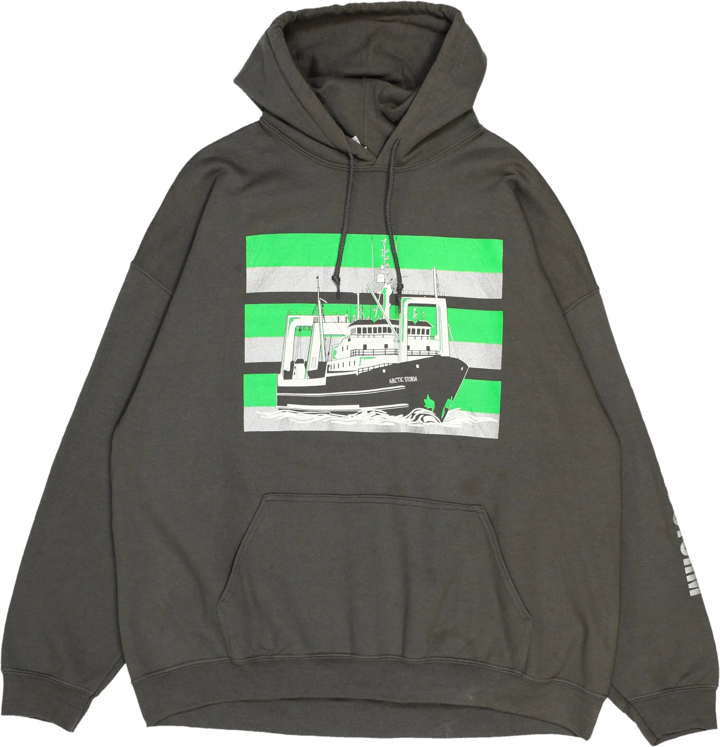 Gildan - Arctic Storm Hoodie- ThriftTale.com - Vintage and second handclothing