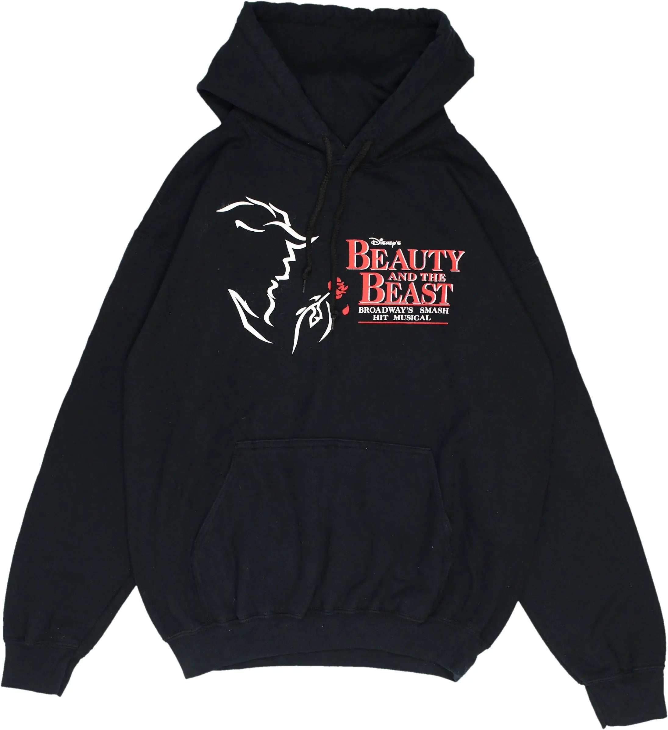 Gildan - Disney Beauty and the Beast Broadway Musical Hoodie- ThriftTale.com - Vintage and second handclothing