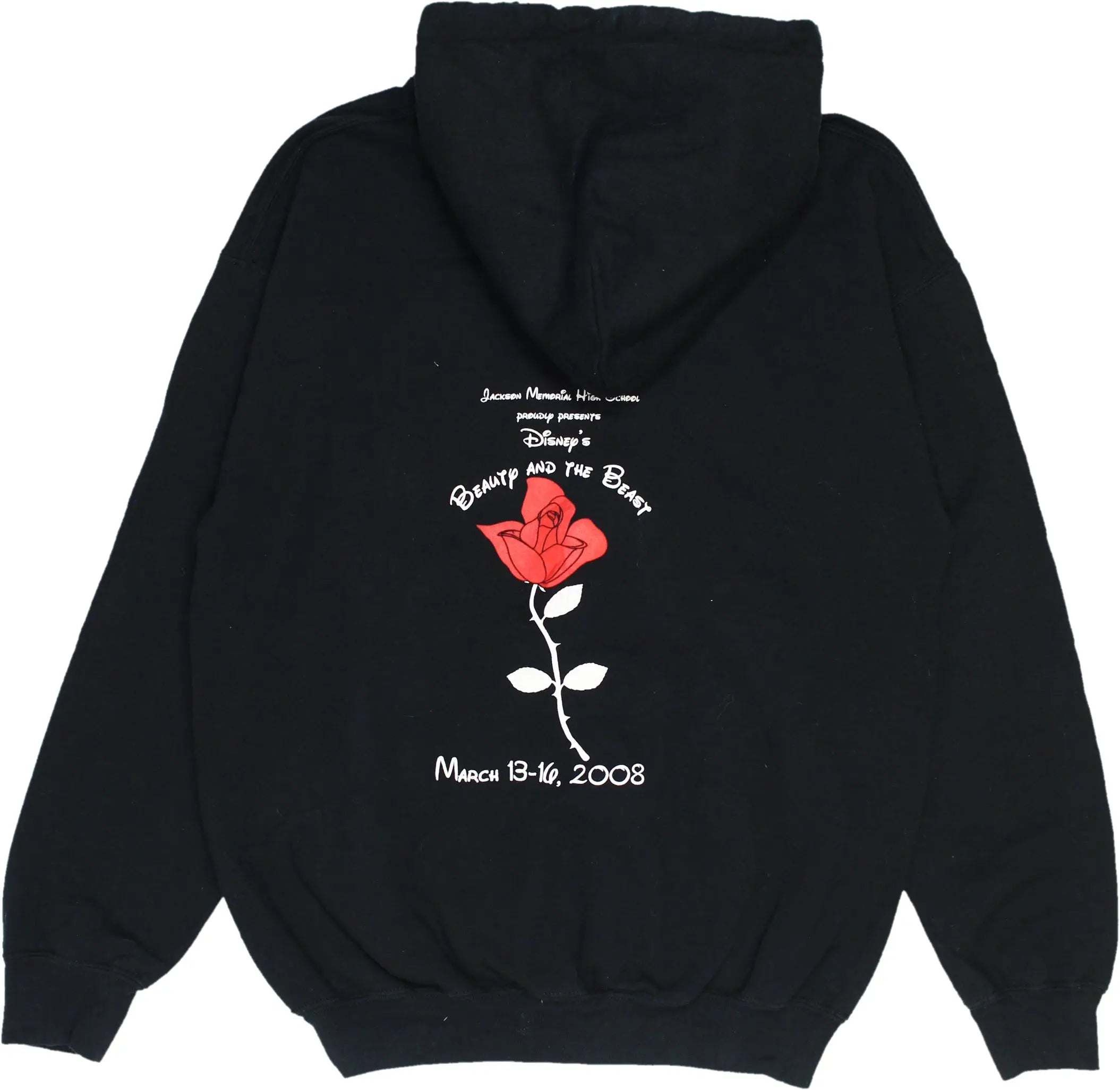 Gildan - Disney Beauty and the Beast Broadway Musical Hoodie- ThriftTale.com - Vintage and second handclothing