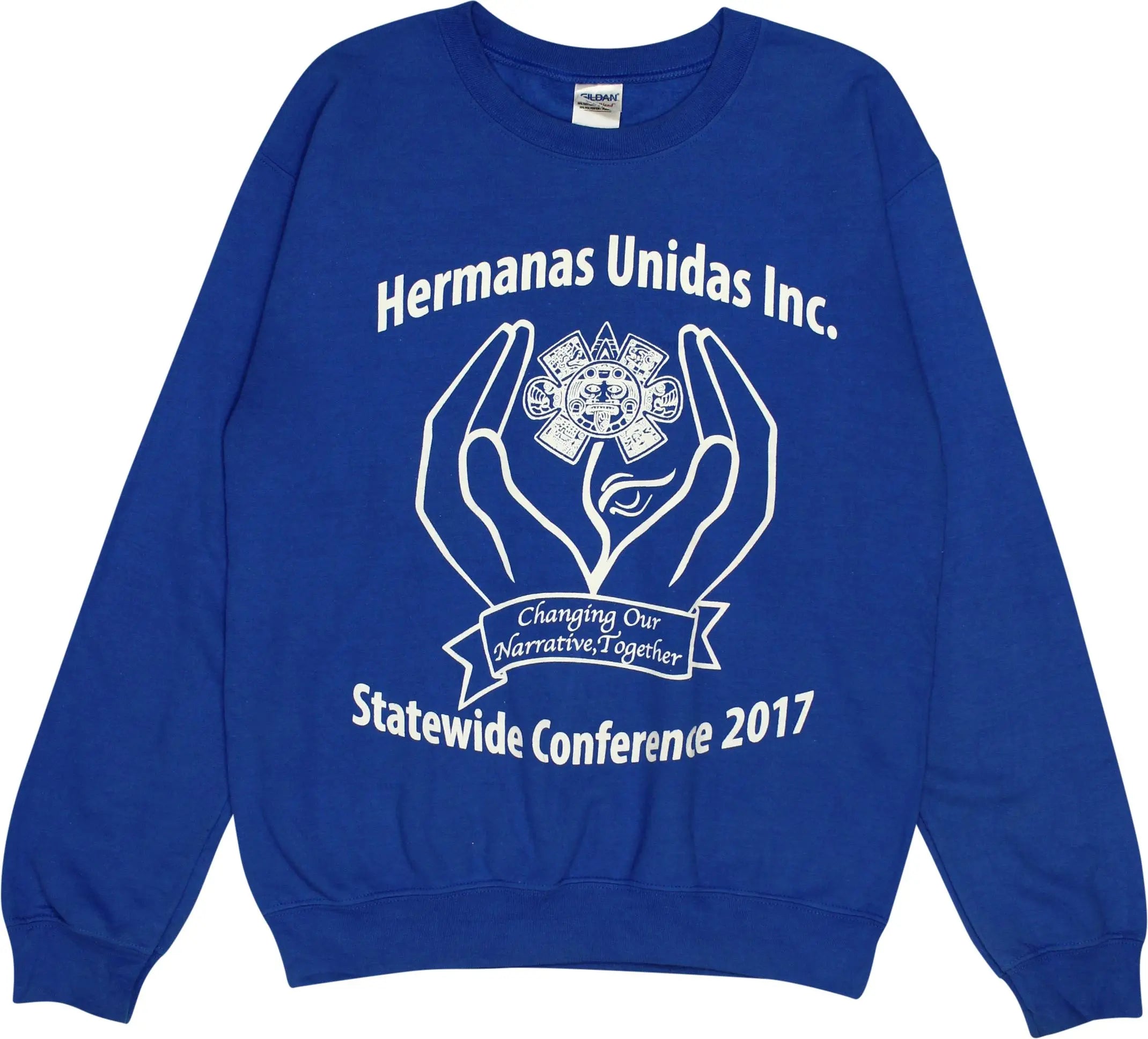 Gildan - Hermanas Unidas Inc. Sweater- ThriftTale.com - Vintage and second handclothing