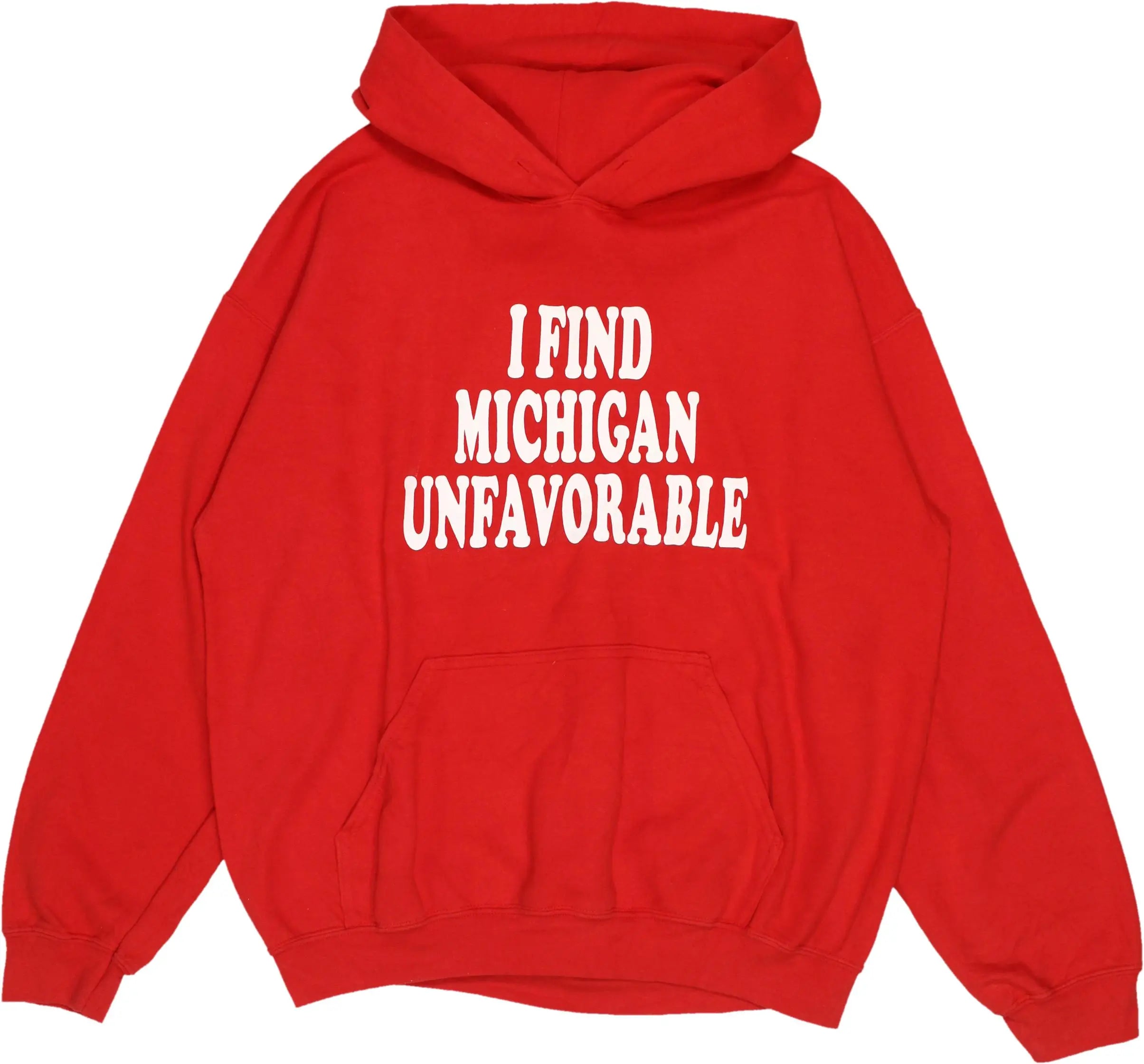 Gildan - I Find Michigan Unfavorable Hoodie- ThriftTale.com - Vintage and second handclothing