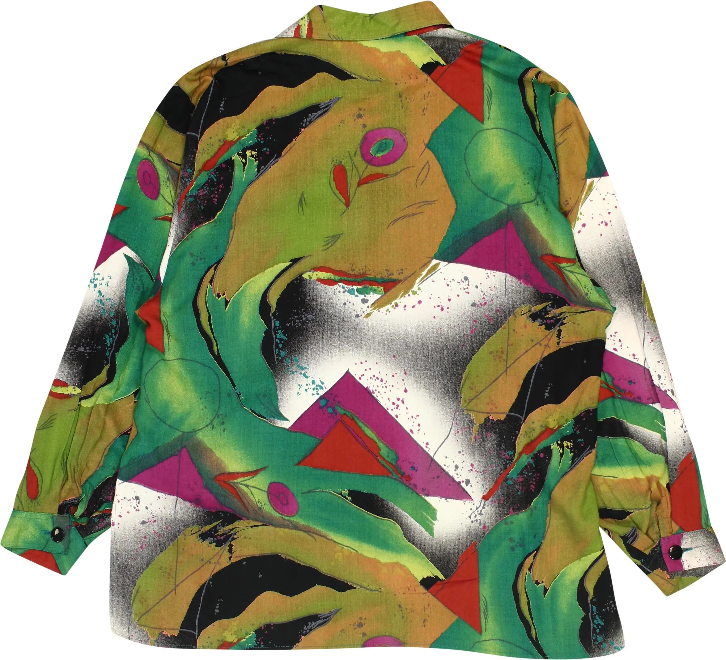 Gina G - Colourful Blouse- ThriftTale.com - Vintage and second handclothing