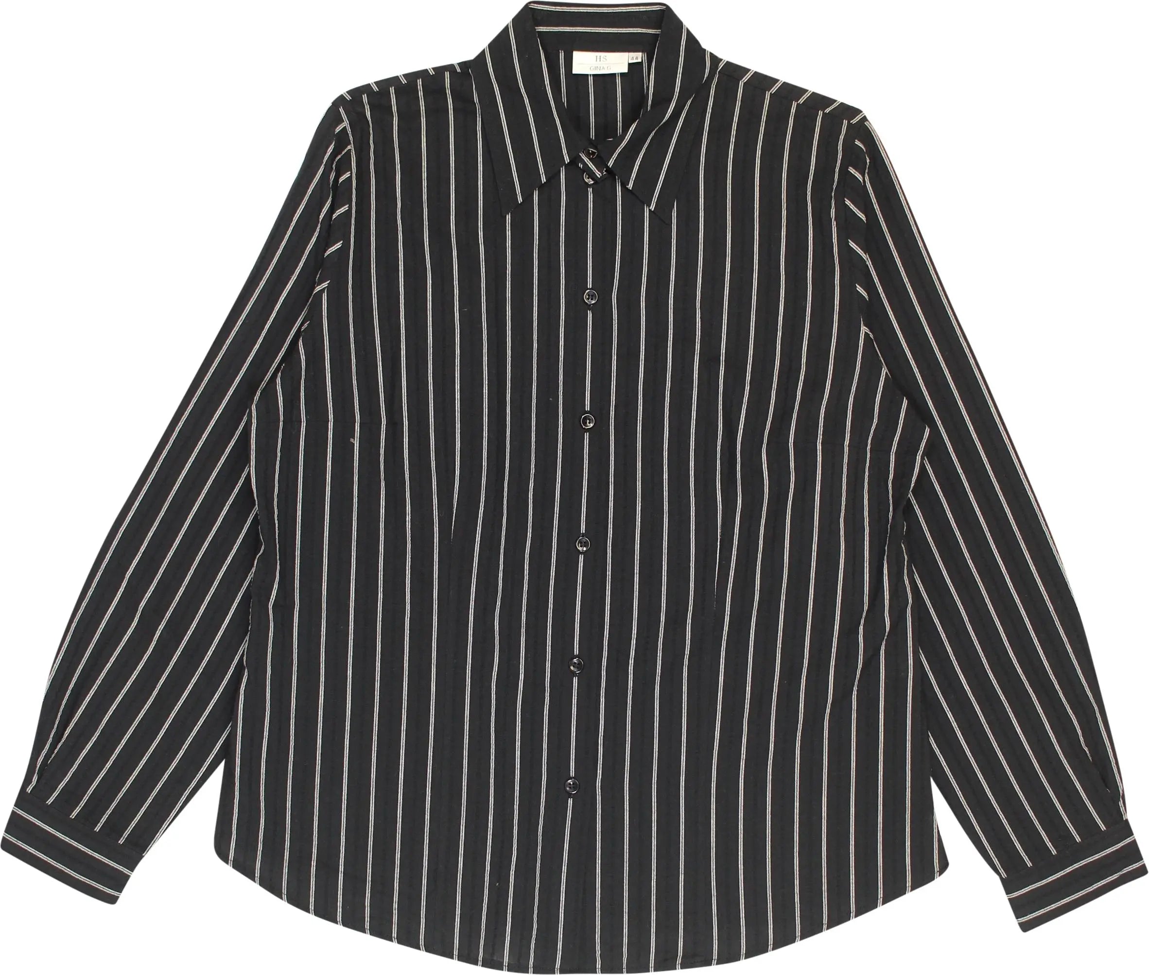 Gina G - Striped Blouse- ThriftTale.com - Vintage and second handclothing