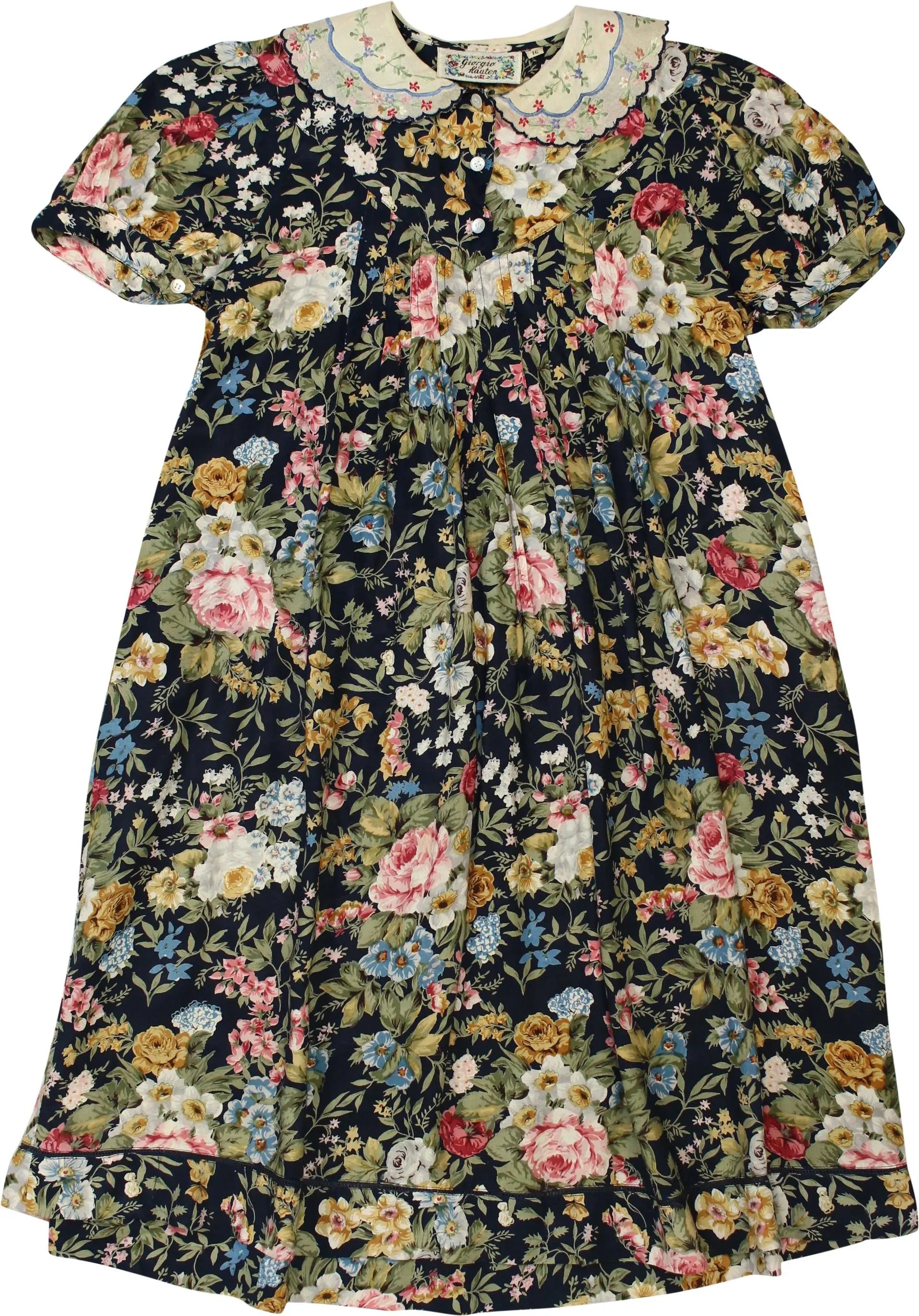Giorgio Kauten - Vintage Floral Dress- ThriftTale.com - Vintage and second handclothing