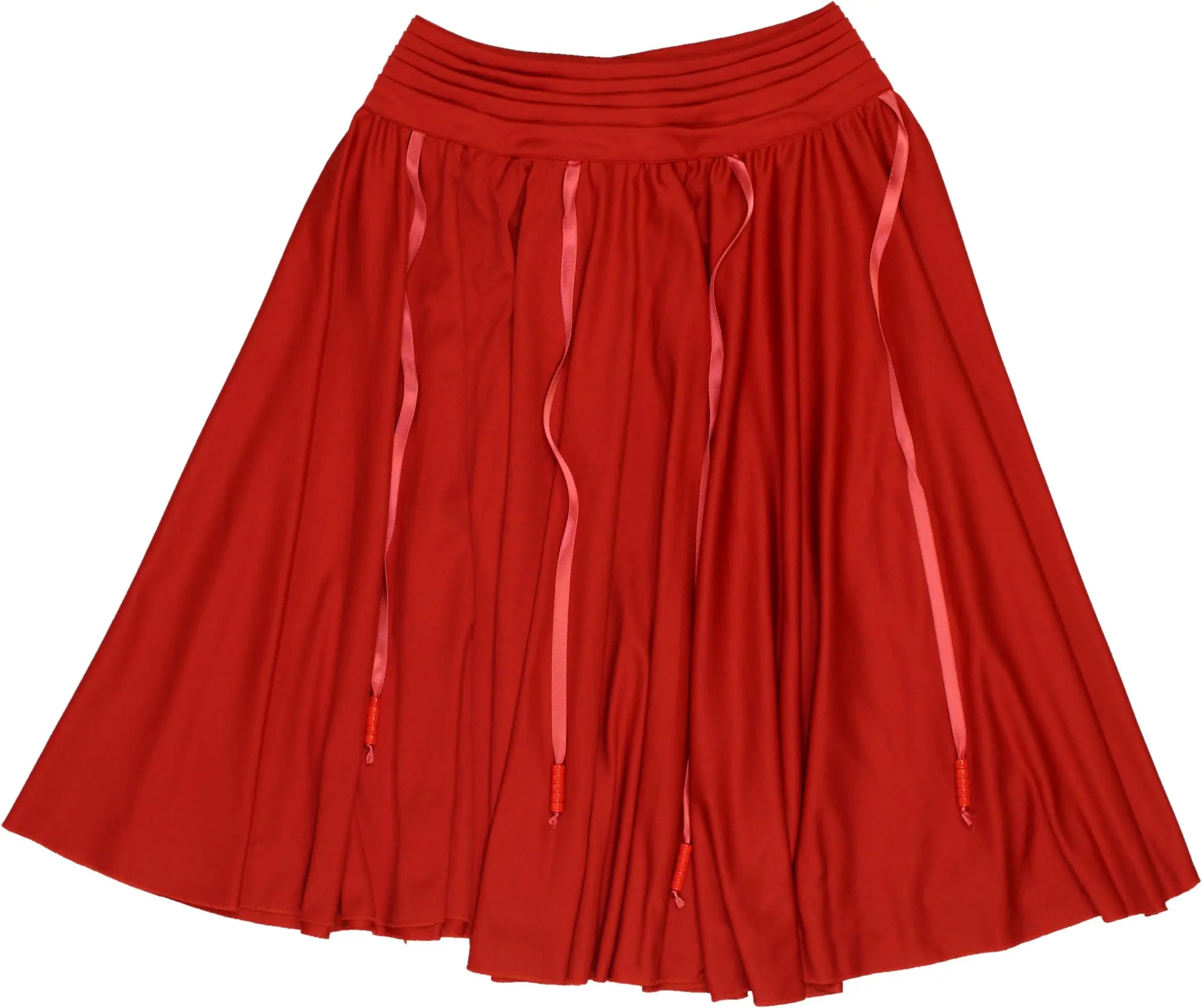 Gisela Modelle - Red Skirt- ThriftTale.com - Vintage and second handclothing