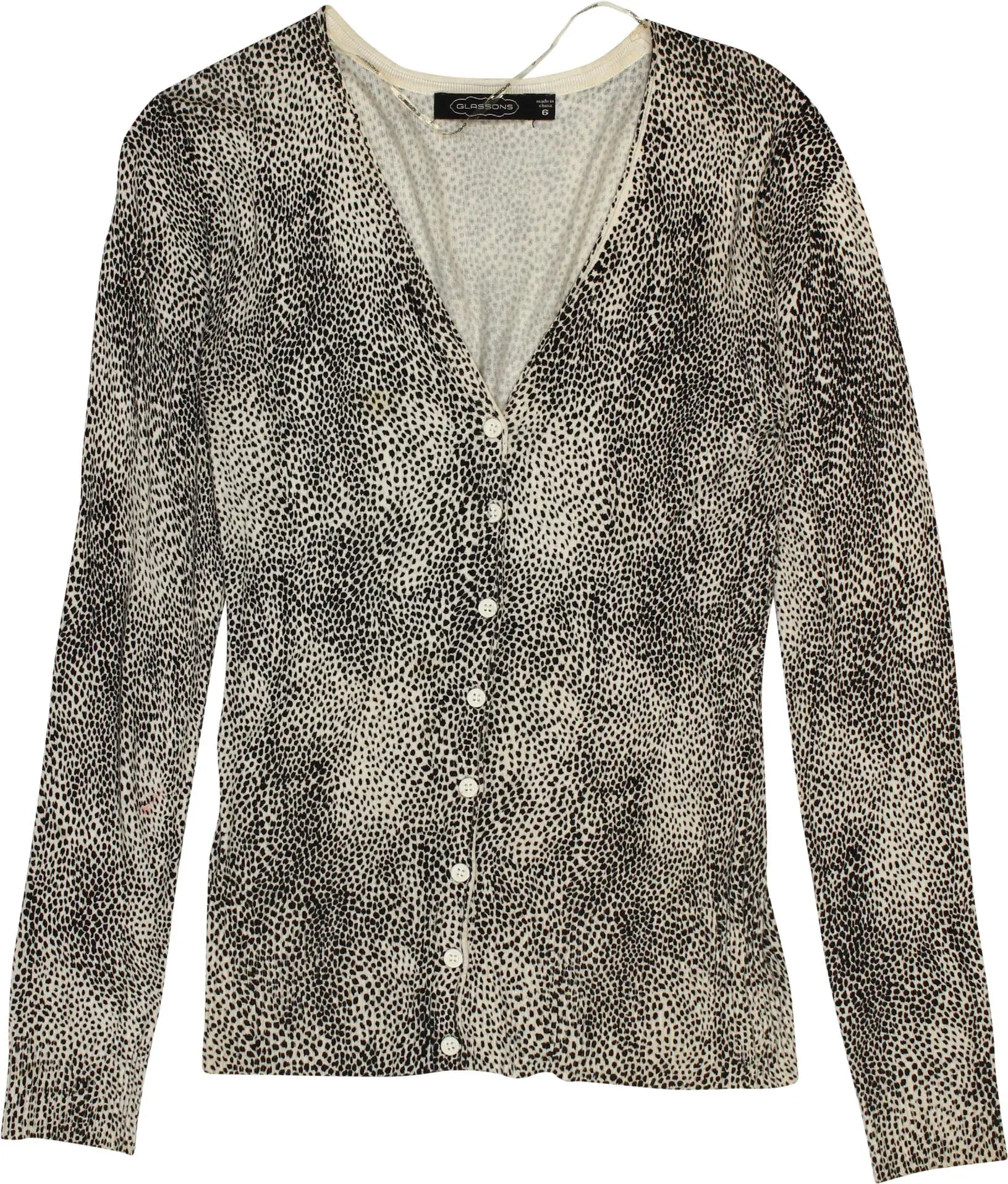 Glassons - Patterned Cardigan- ThriftTale.com - Vintage and second handclothing
