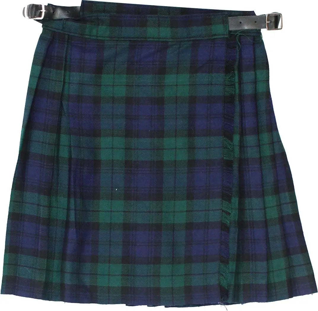 Glen Appin of Scotland - Checked Pleated Skirt- ThriftTale.com - Vintage and second handclothing