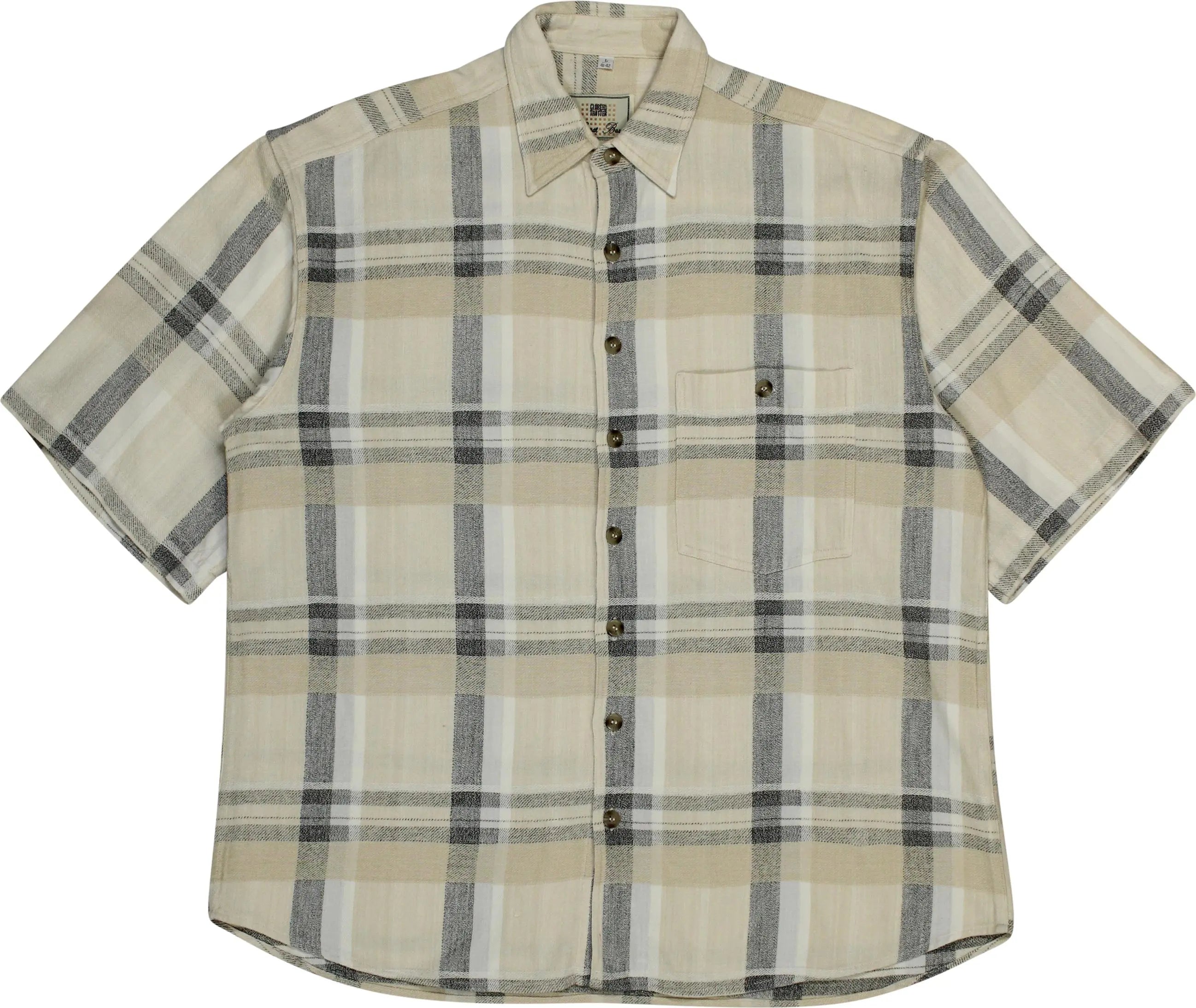 Globe Trotter - Checkered Short Sleeve- ThriftTale.com - Vintage and second handclothing