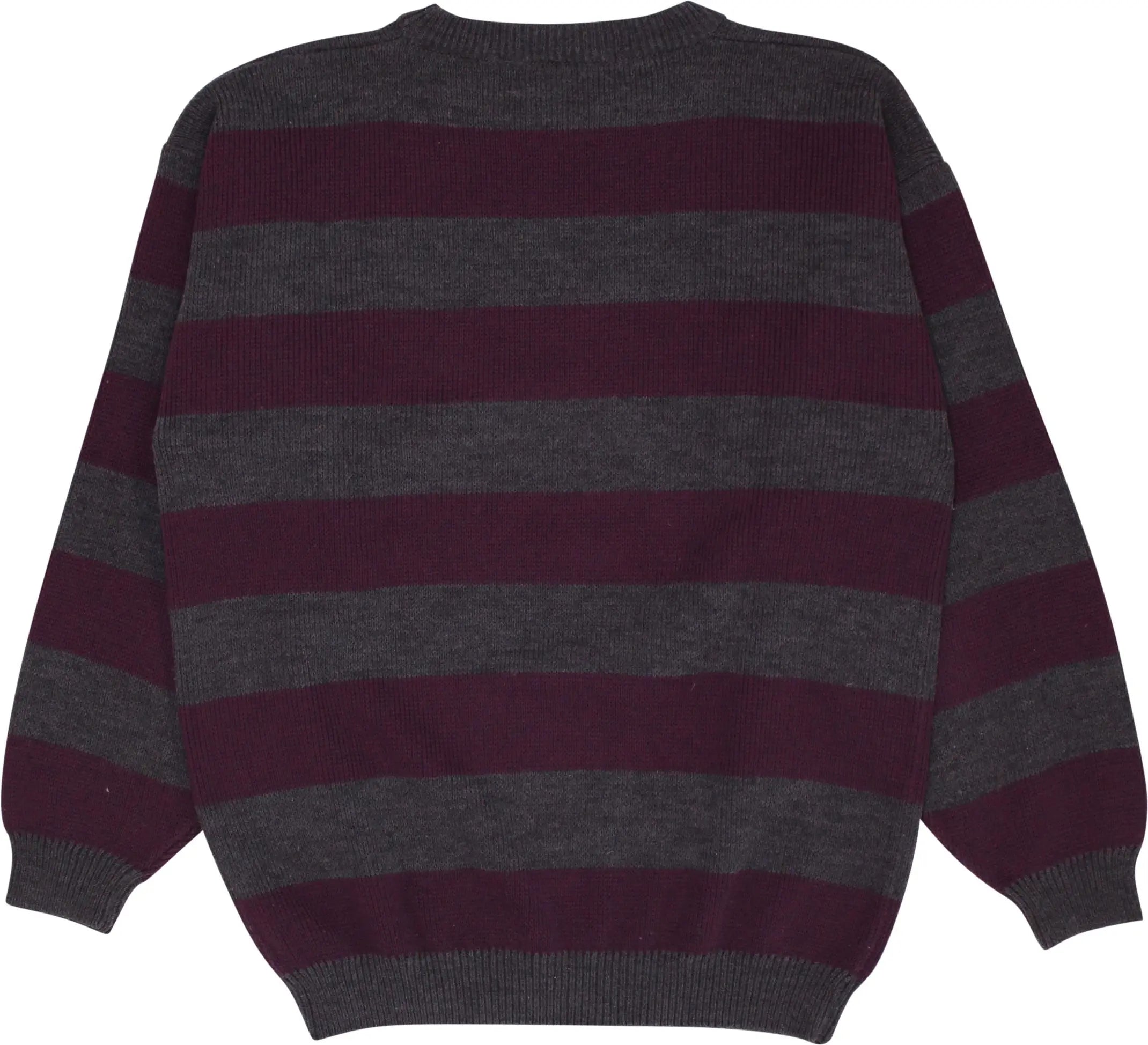 Go In - Striped Knitted Sweater- ThriftTale.com - Vintage and second handclothing
