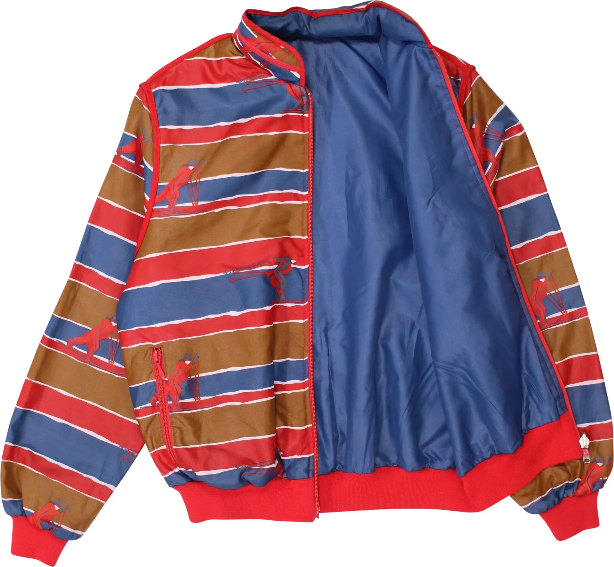 Golden Cup - Reversible Ski Print Jacket- ThriftTale.com - Vintage and second handclothing
