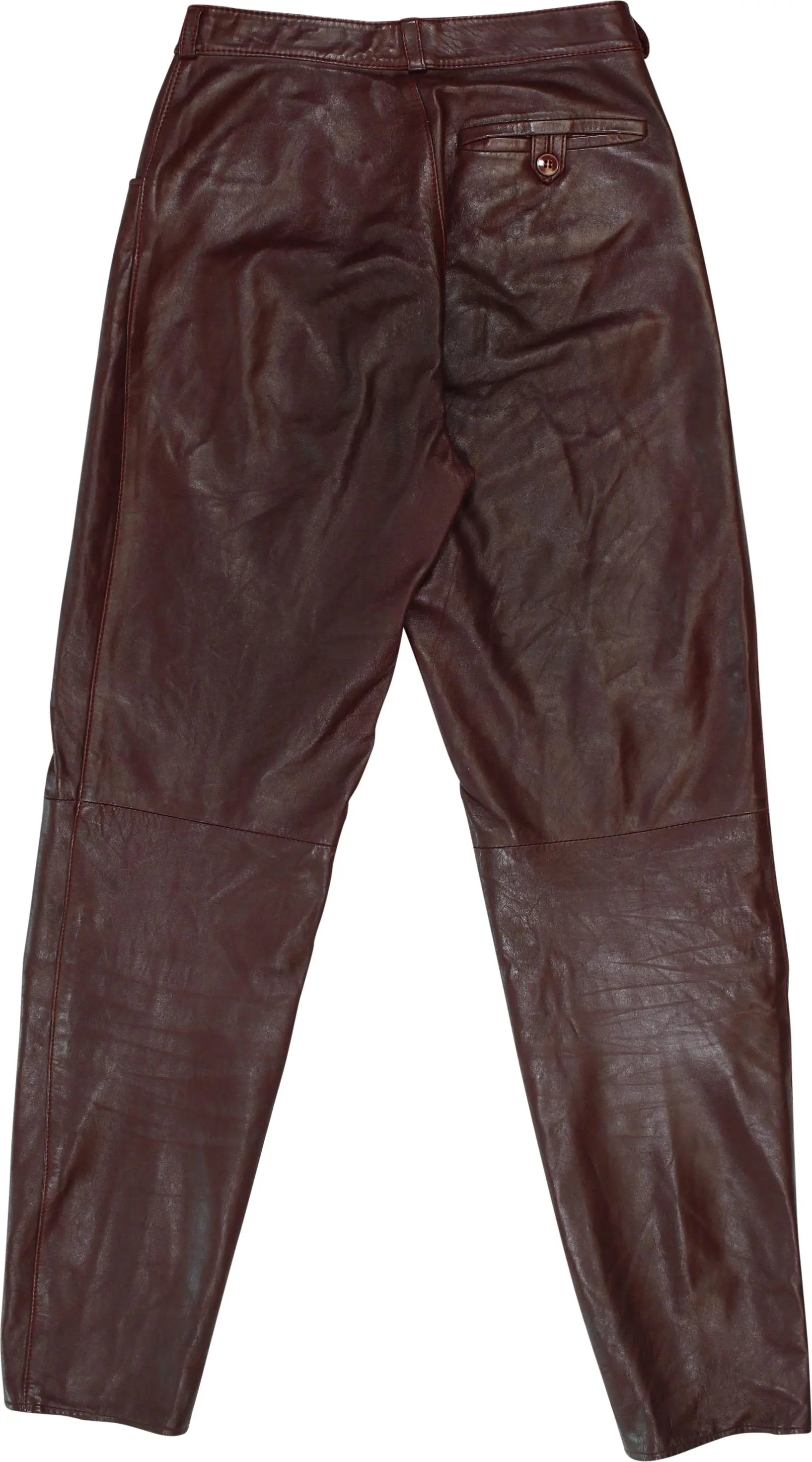 Goldmark - Red Leather Pants- ThriftTale.com - Vintage and second handclothing