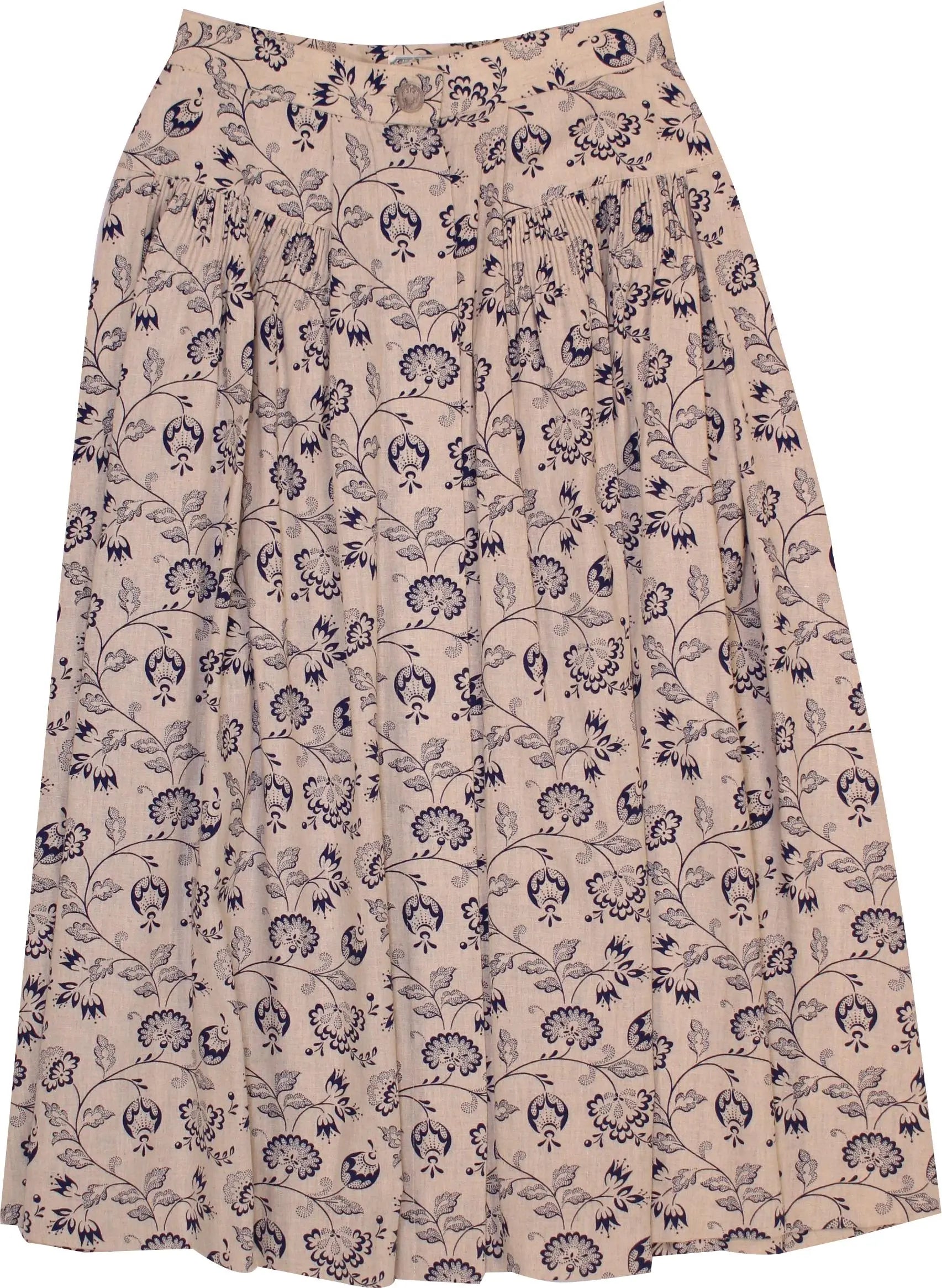 Gössi - Folklore Skirt- ThriftTale.com - Vintage and second handclothing