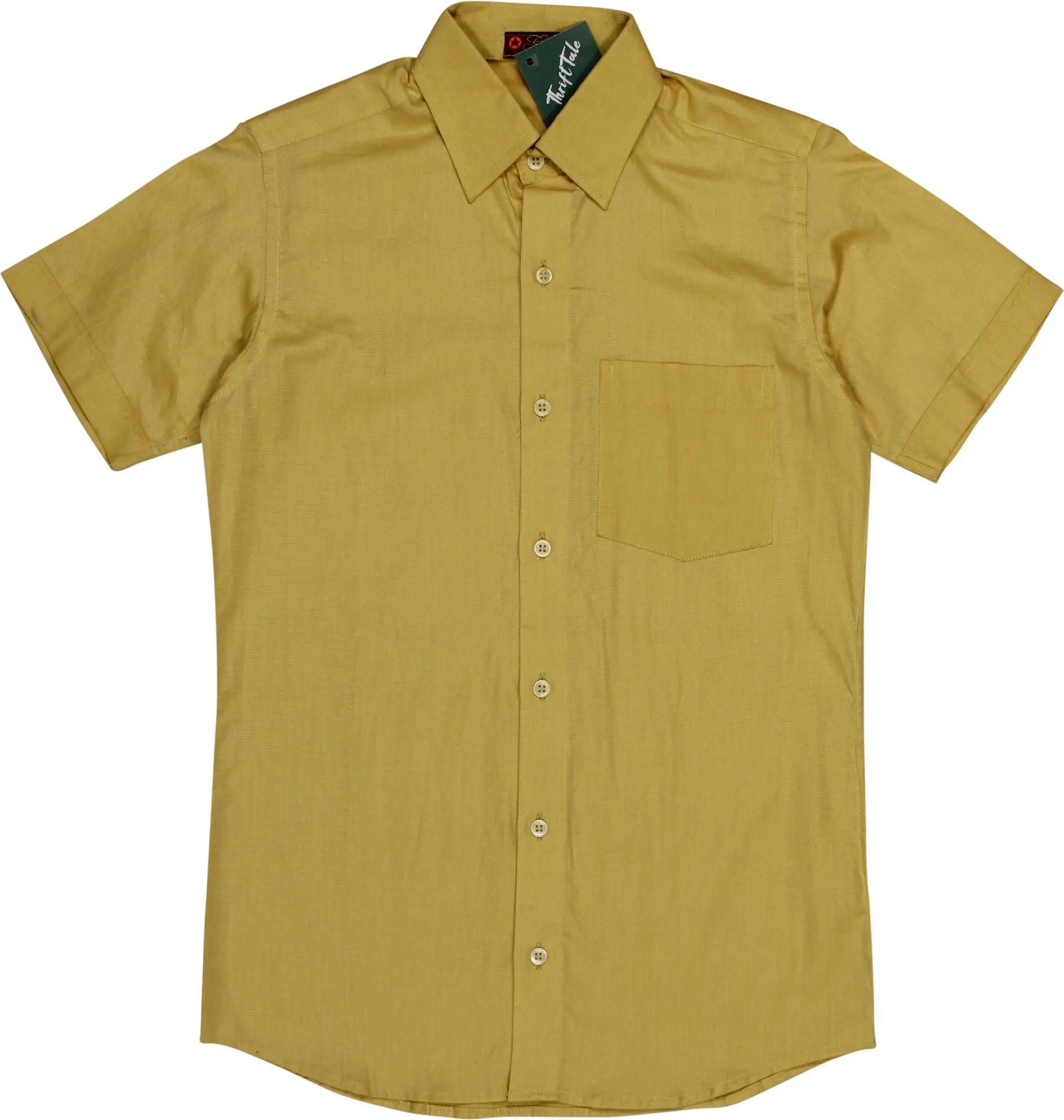 Great - 70s Yellow Short Sleeve Shirt- ThriftTale.com - Vintage and second handclothing